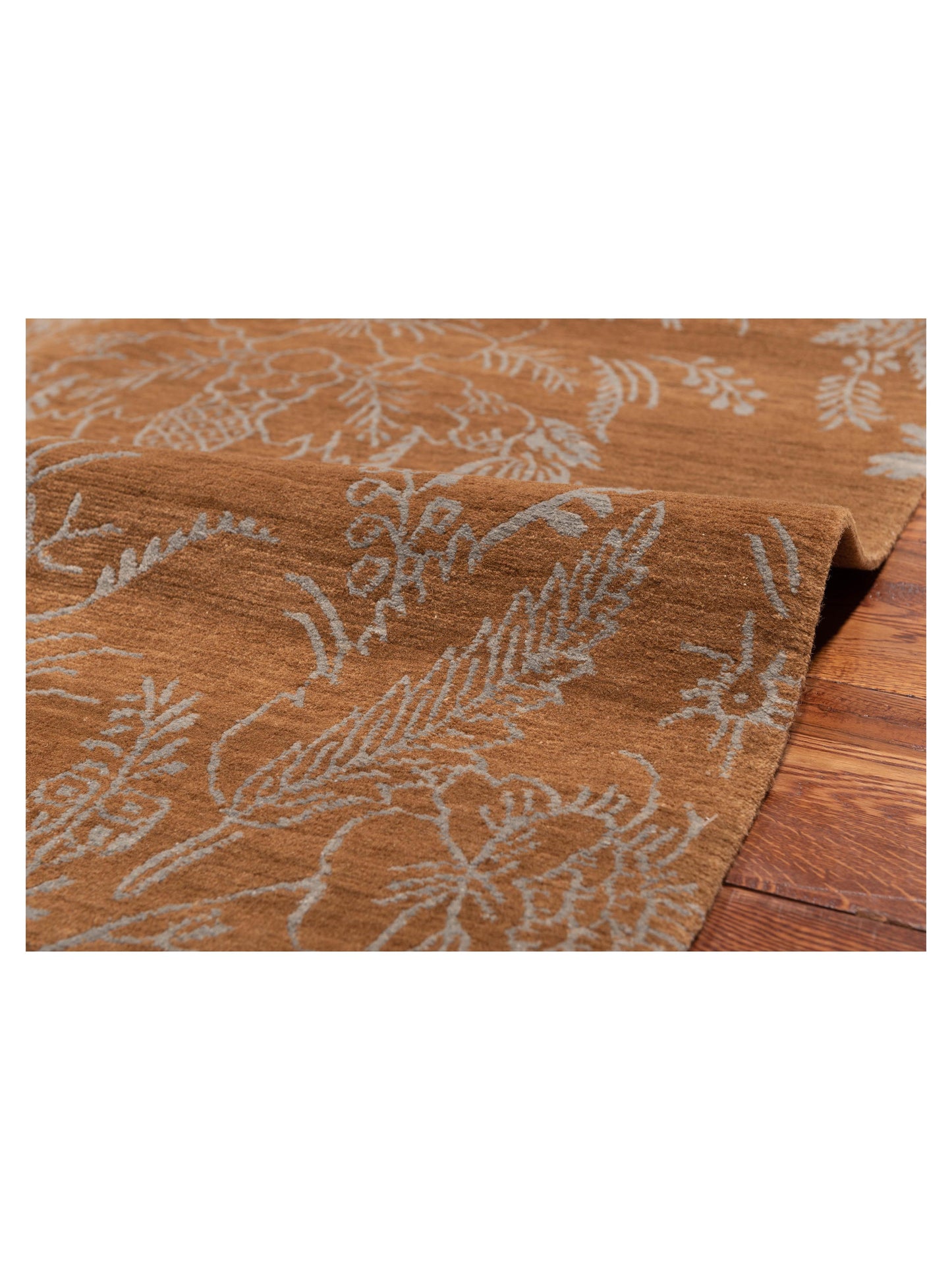 Tamara Copper Copper 9x12 Hand Knotted Rug