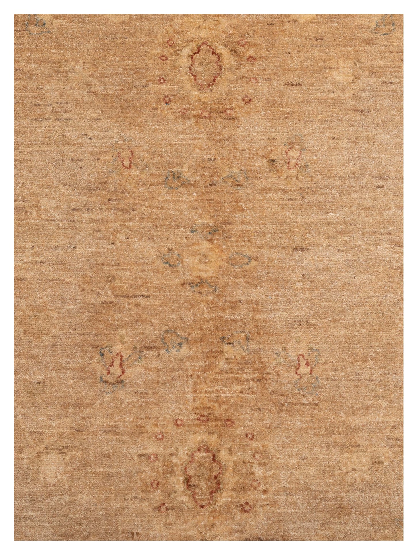Sabira Gold Beige 8.1x9.7 Hand Knotted Rug