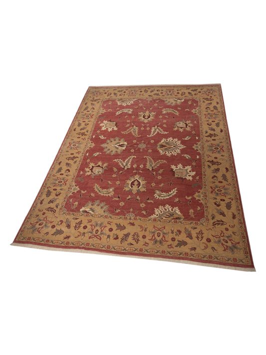 Antiqua Loom Rust Gold 12.2x14.10 Hand Knotted Rug
