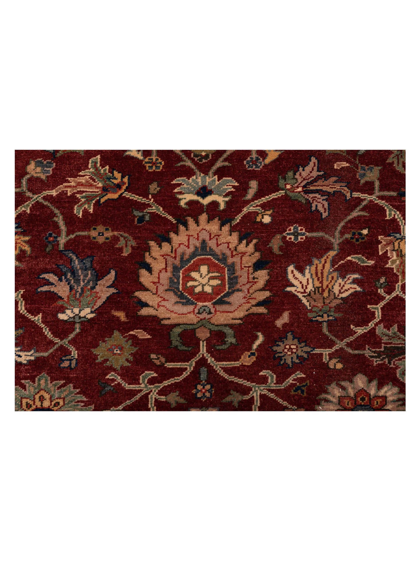 Antiqua Loom Red Navy 14.2x14.3 Hand Knotted Rug