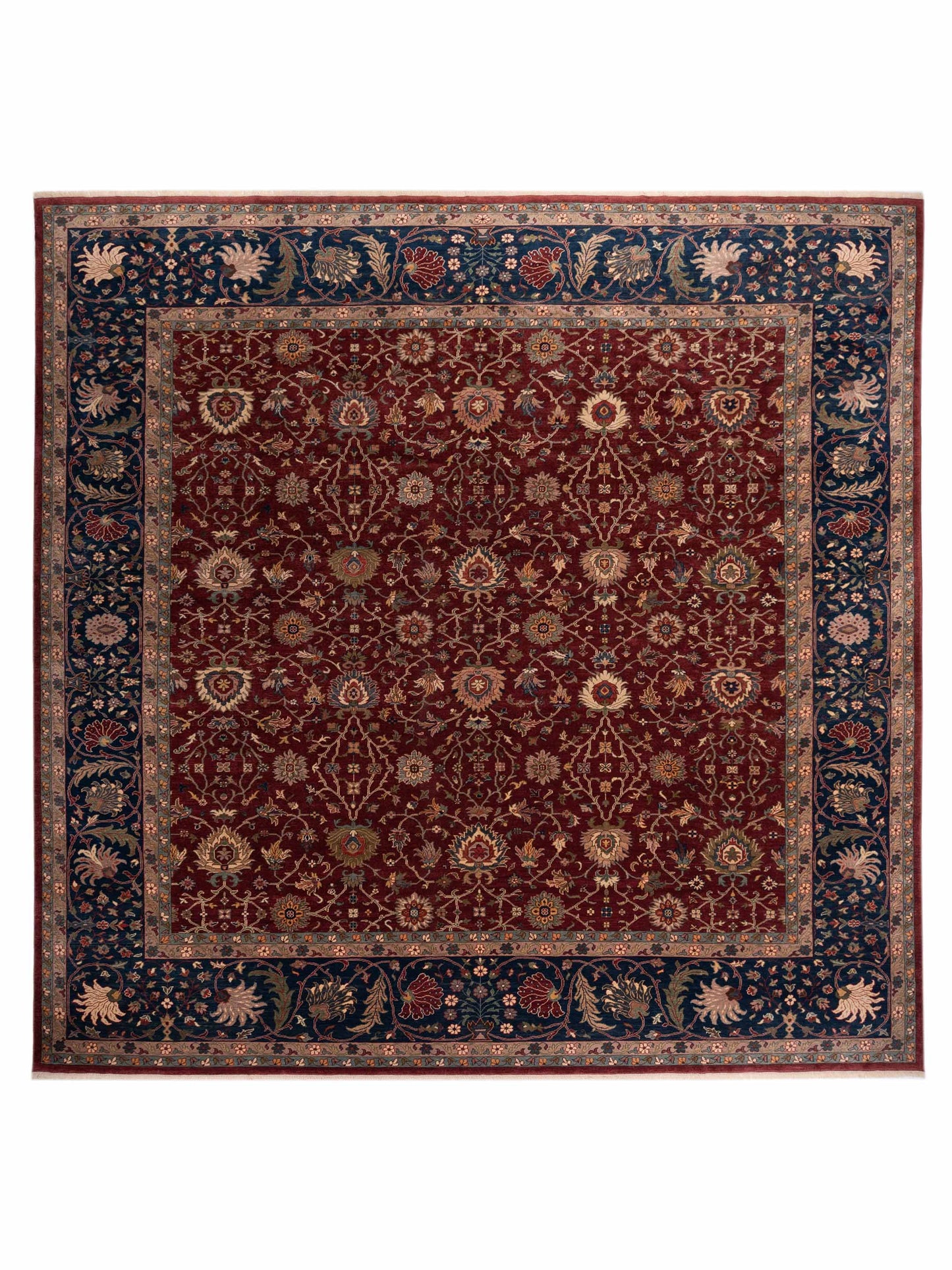 Pasha Antique Loom  Red Navy Traditional