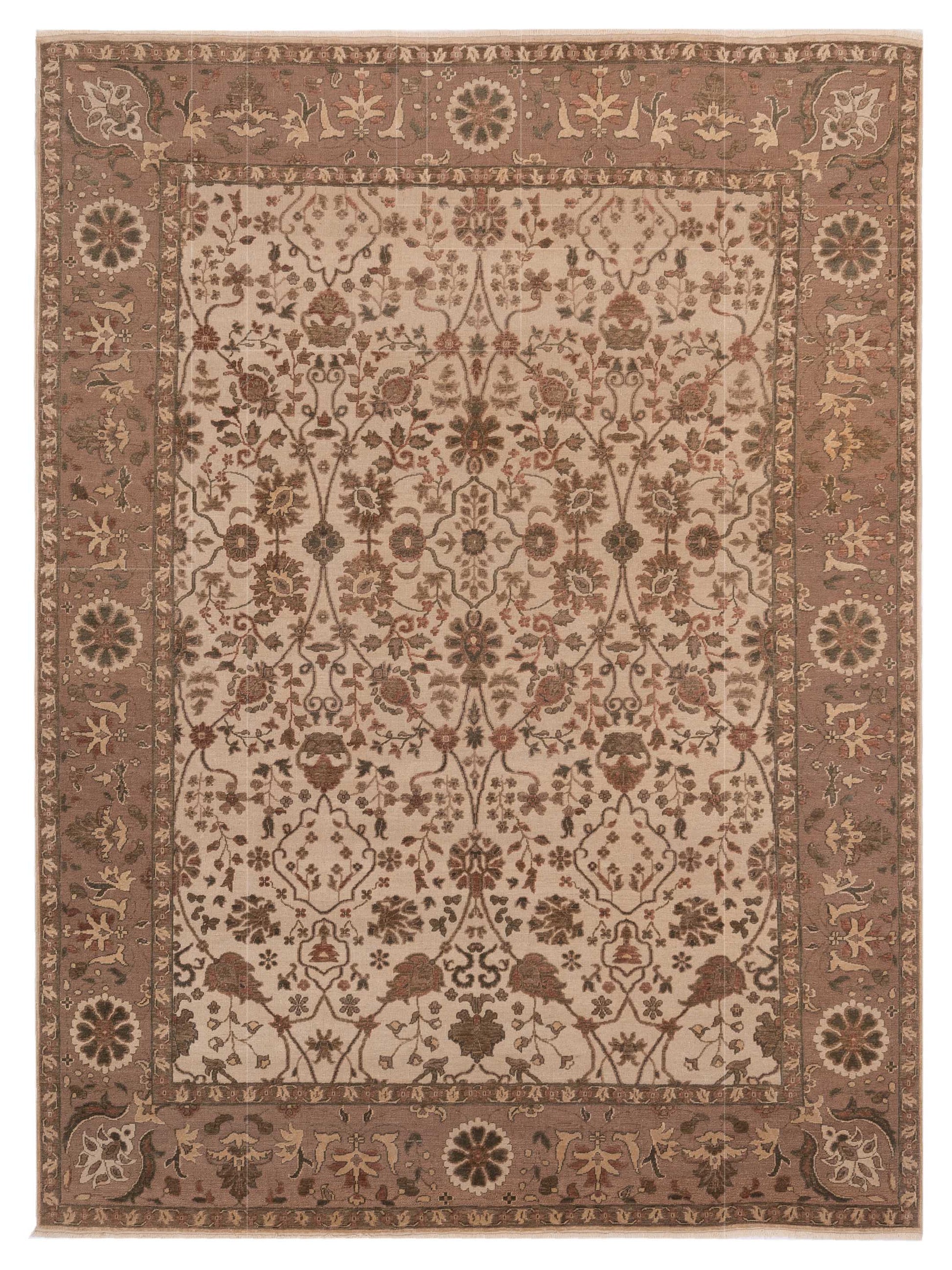 Pasha Antique Loom  Ivory Brown Traditional