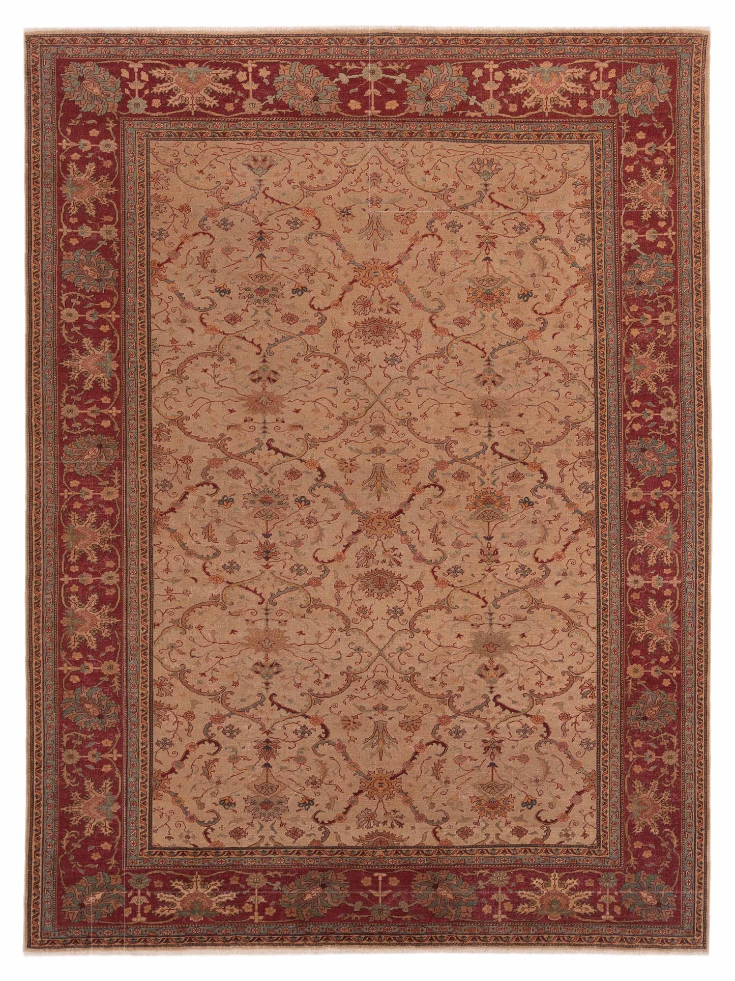 Pasha Antique Loom  Beige Red Traditional