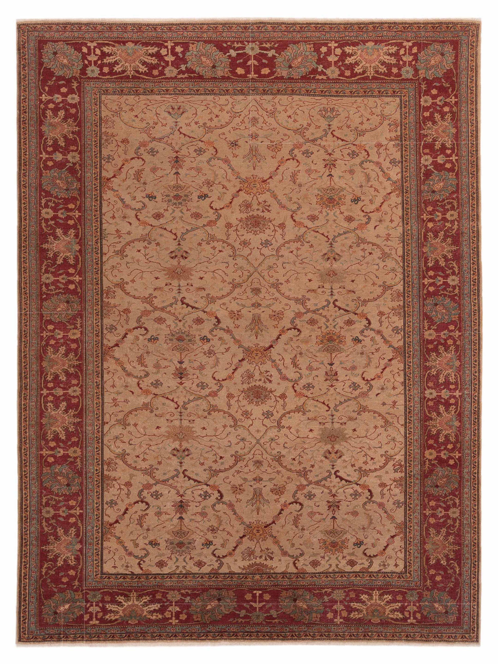 Pasha Antique Loom  Beige Red Traditional