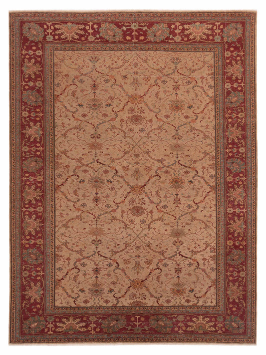 Pasha Antique Loom  Beige Red Traditional