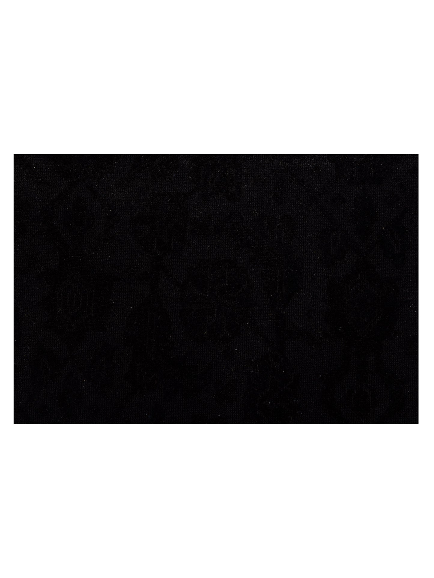 Vintage Black 9.3x12.3 Hand Knotted Rug