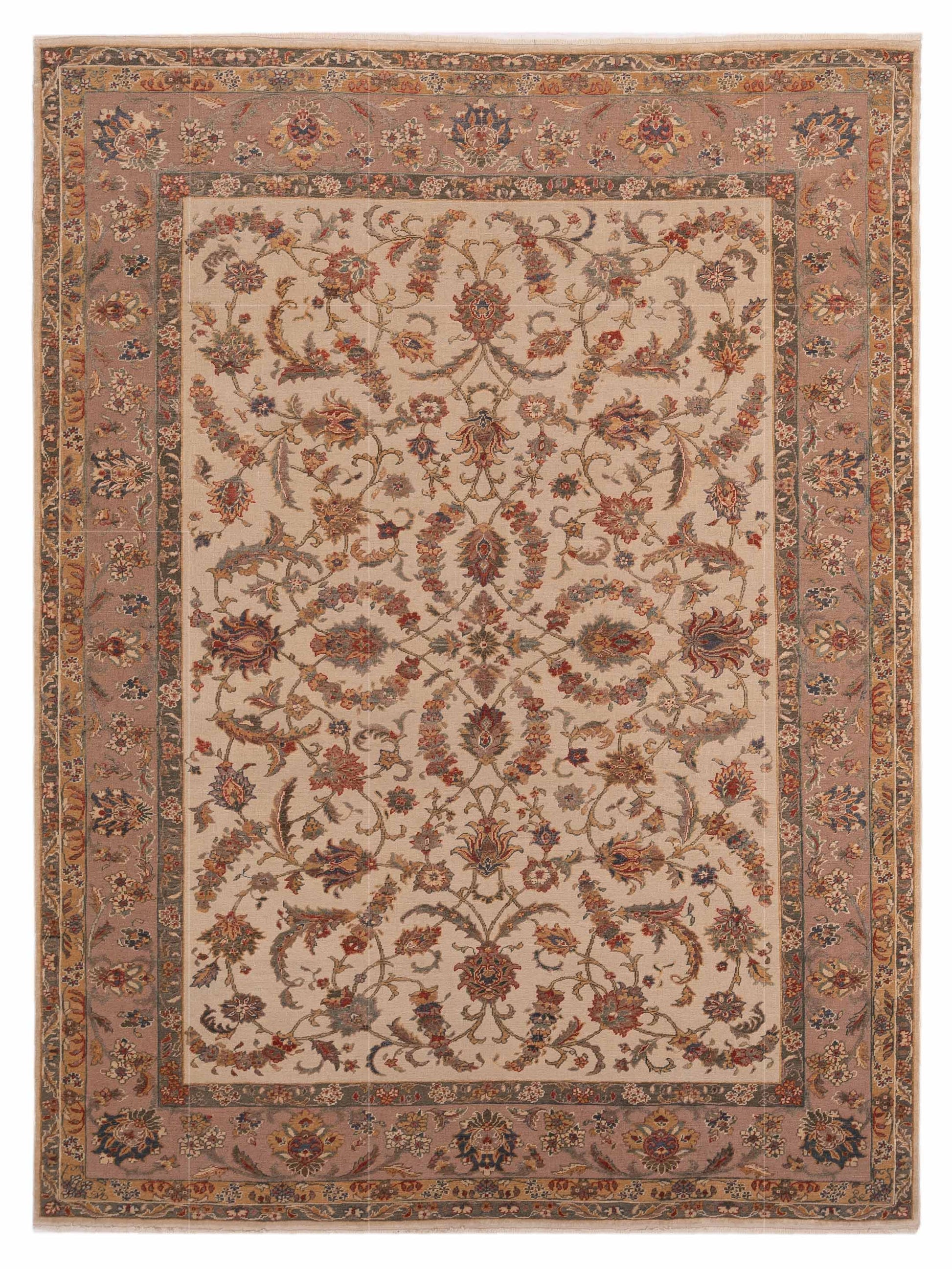 Pasha Antique Loom  Ivory Brown Traditional