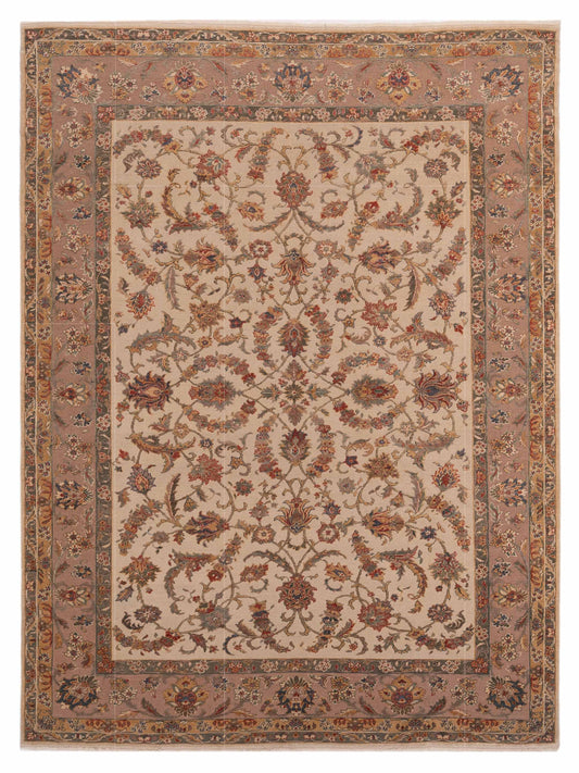 Pasha Antique Loom  Ivory Brown Traditional