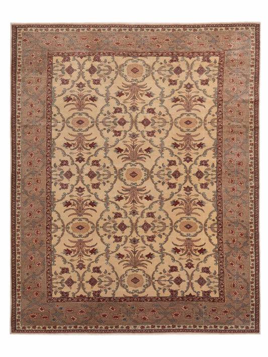 Pasha Antique Loom  Ivory Brown Traditional