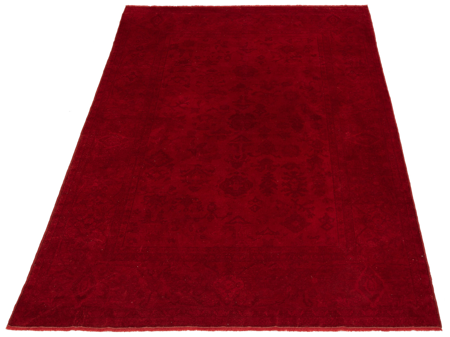 Vintage Red 8.2x10.3 Hand Knotted Rug