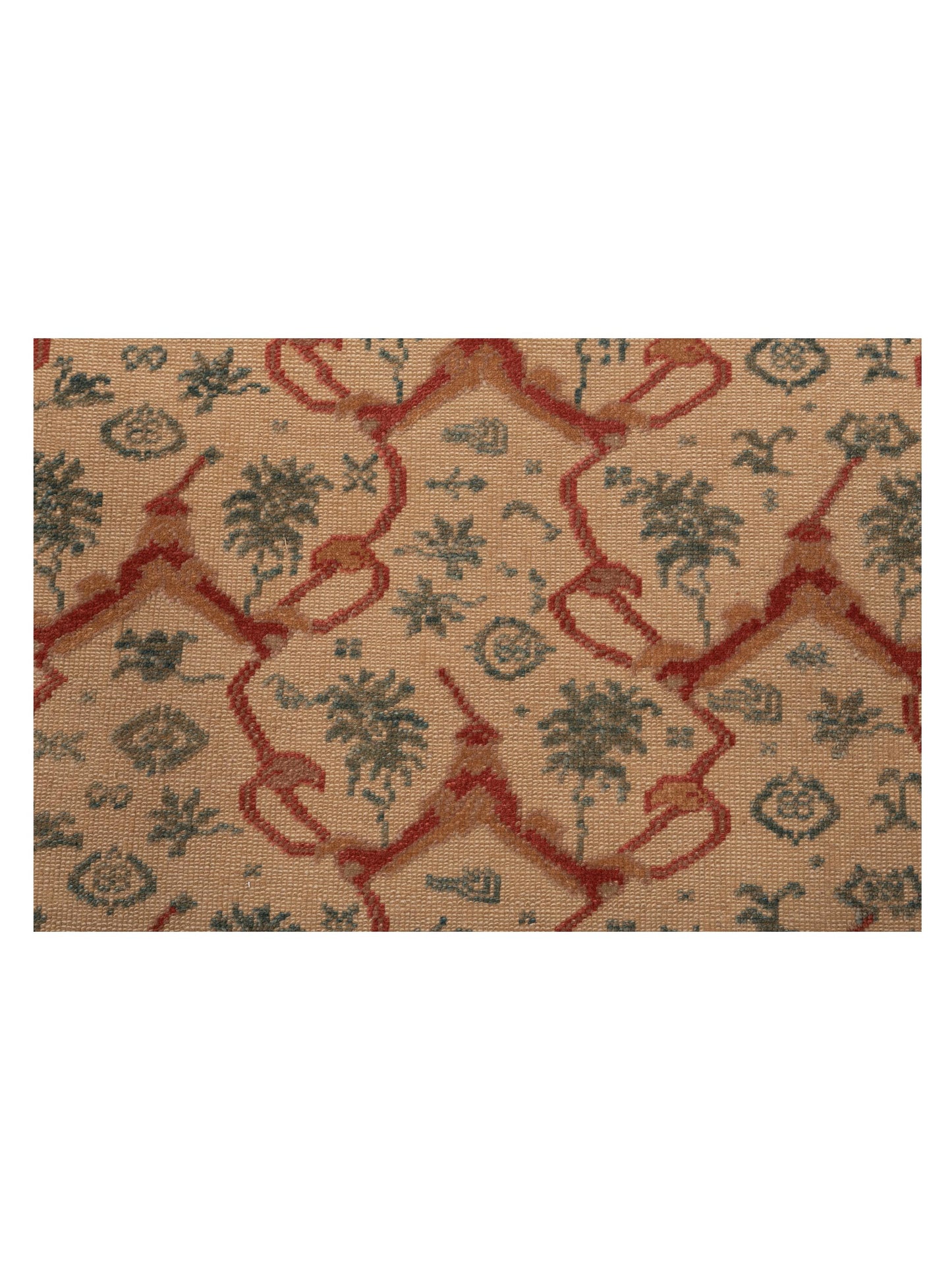 Antiqua Loom Beige Gold 8.2x9.11 Hand Knotted Rug