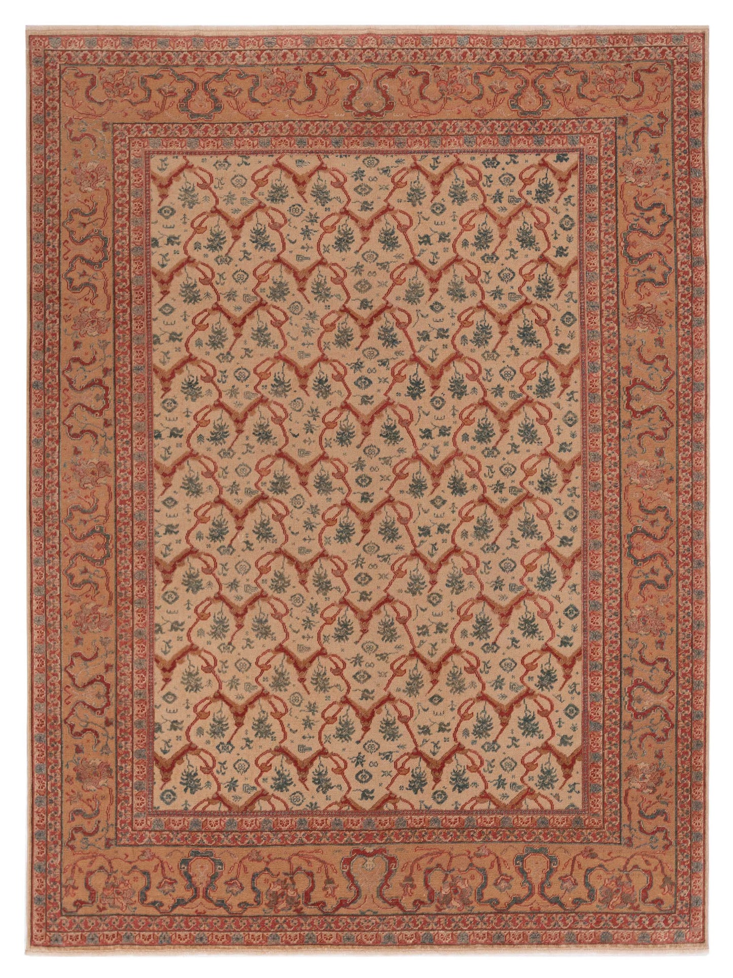 Pasha Antique Loom  Beige Gold Transitional