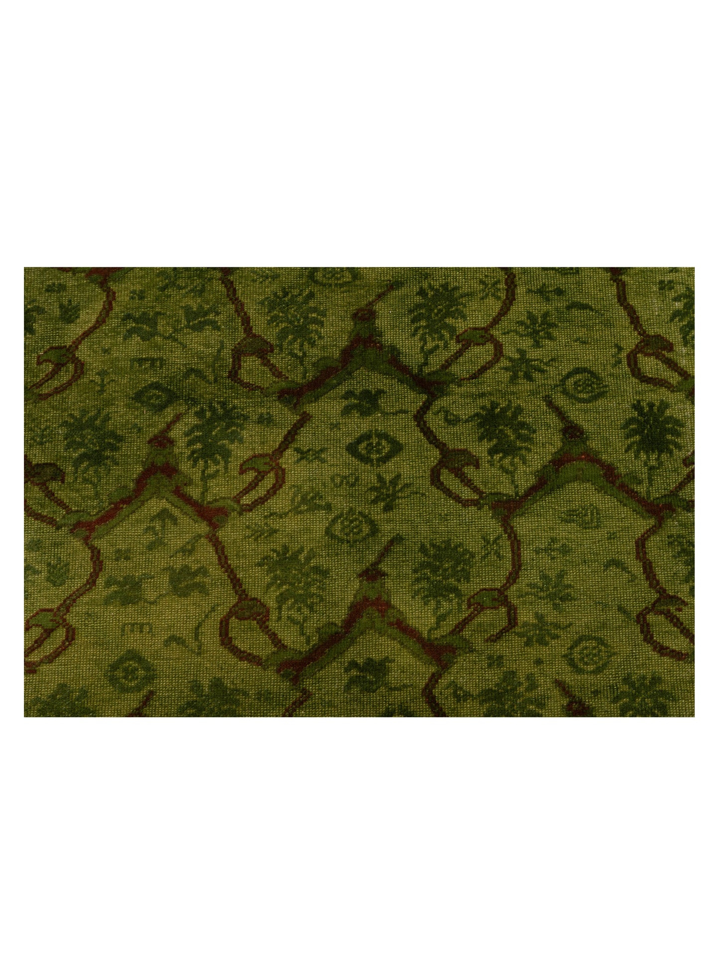 Vintage Green 8.5x10 Hand Knotted Rug