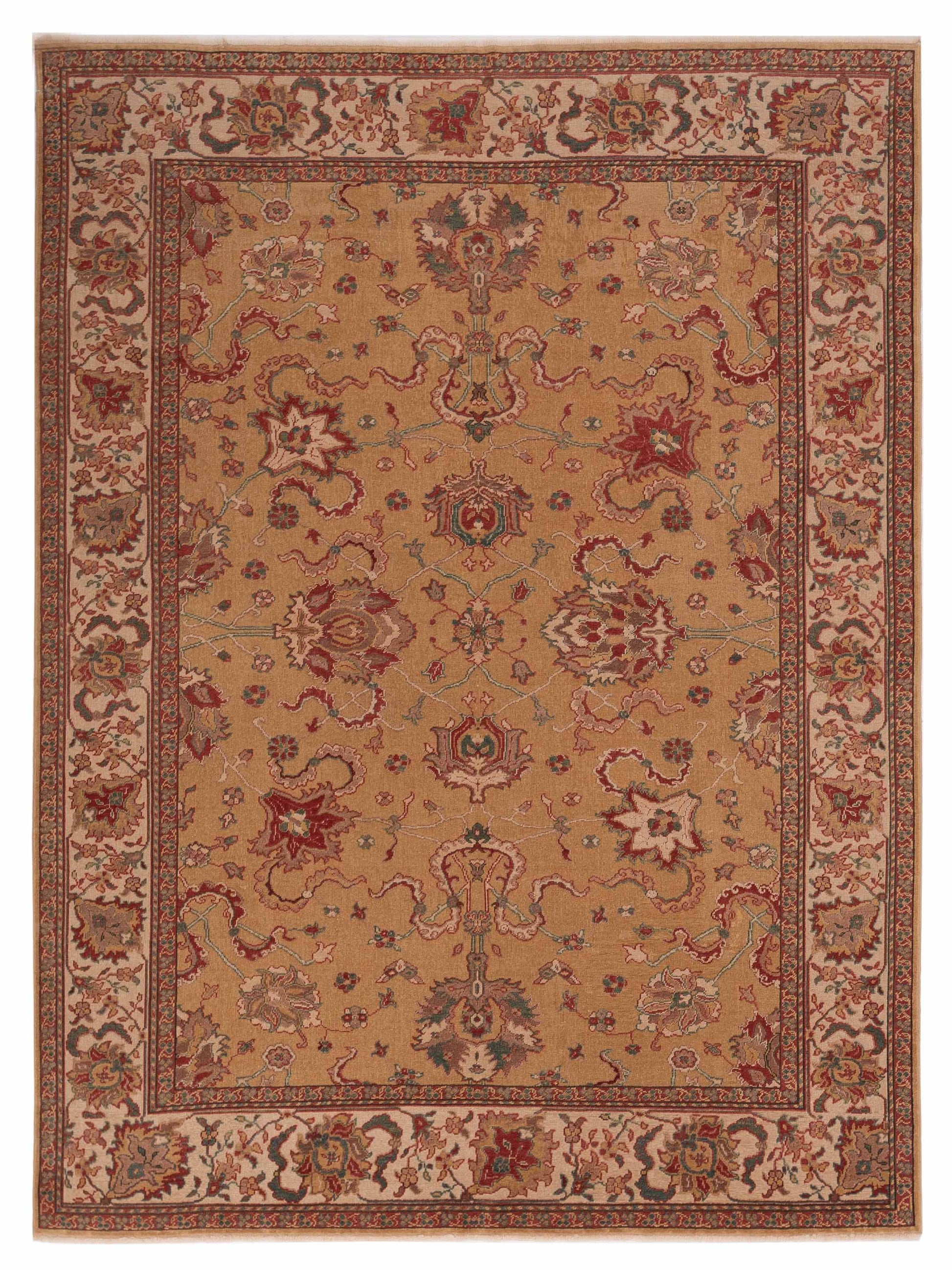 Pasha Antique Loom  Gold Ivory Transitional