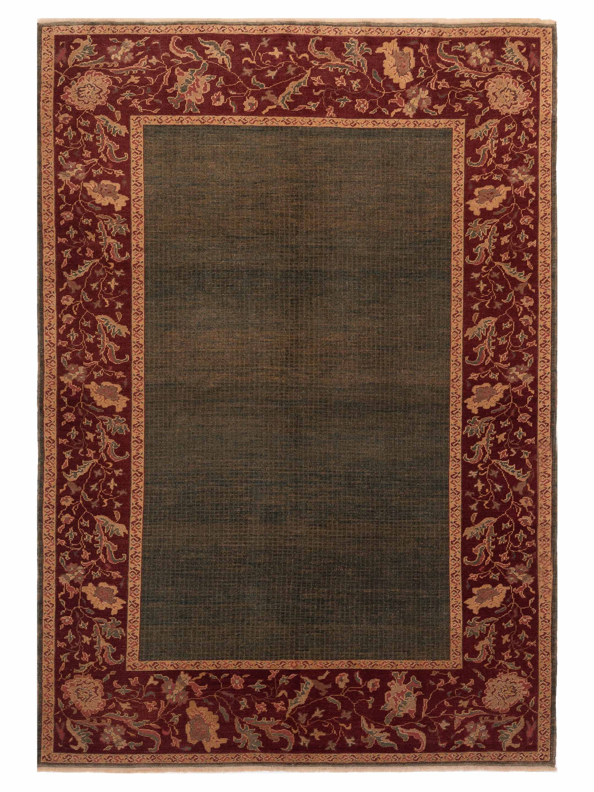 Pasha Antique Loom  Green Red Traditional