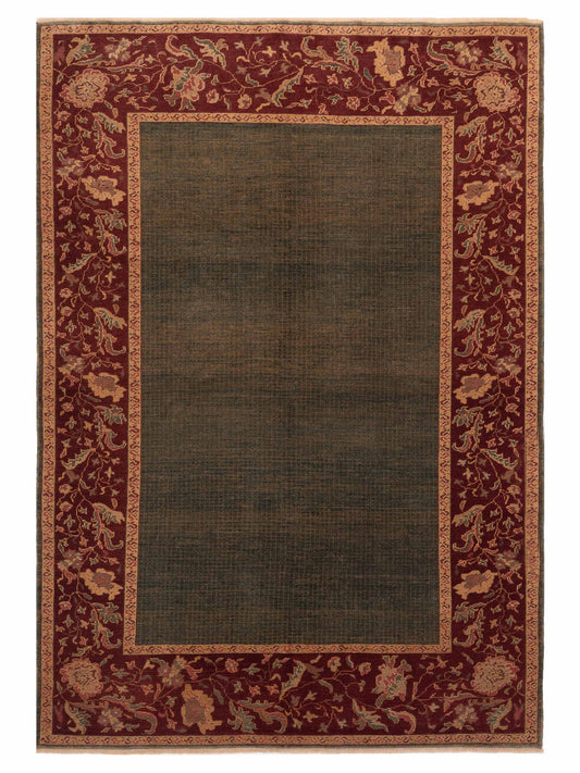 Pasha Antique Loom  Green Red Traditional