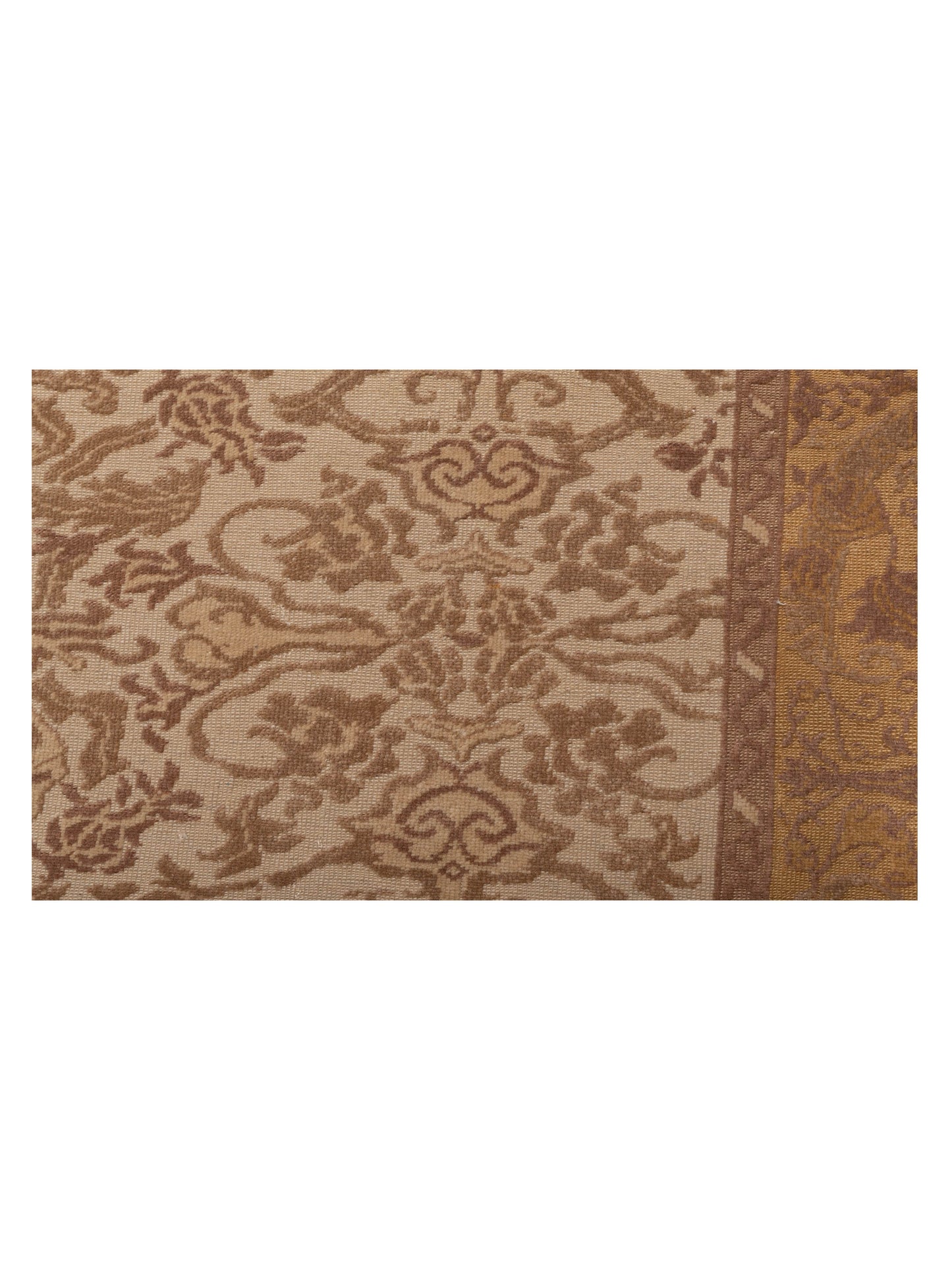 Antiqua Loom Ivory Gold 8.1x10.3 Hand Knotted Rug