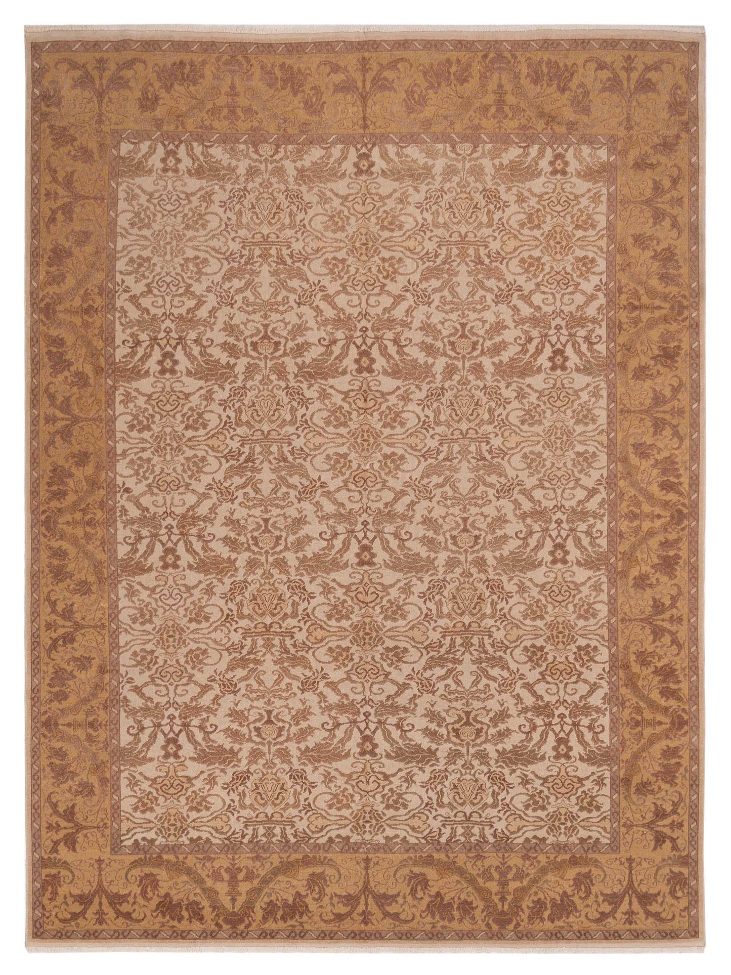 Pasha Antique Loom  Ivory Gold Transitional