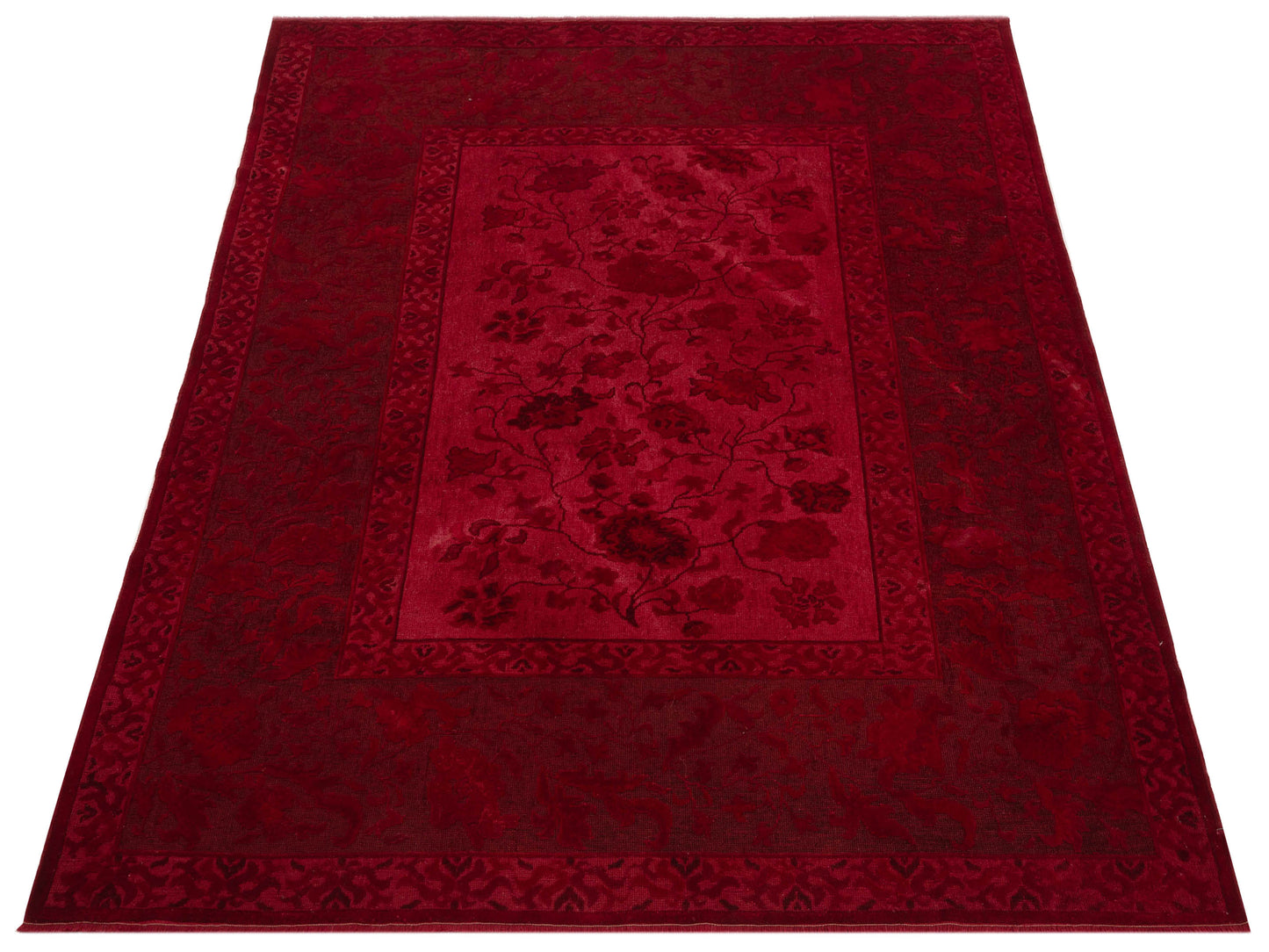 Vintage Red 6.10x8.2 Hand Knotted Rug