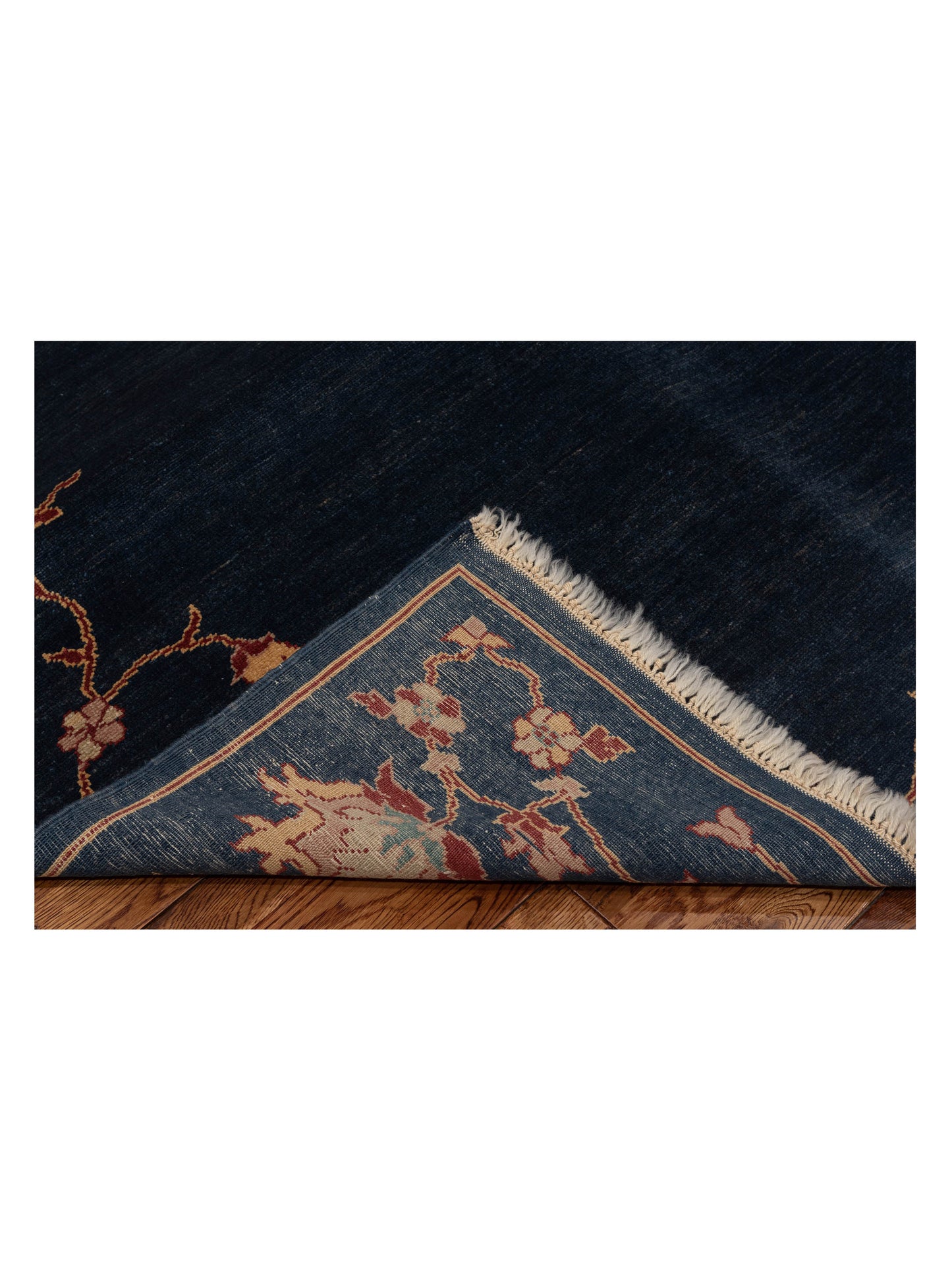 Antiqua Loom Blue 6.6x6.10 Hand Knotted Rug