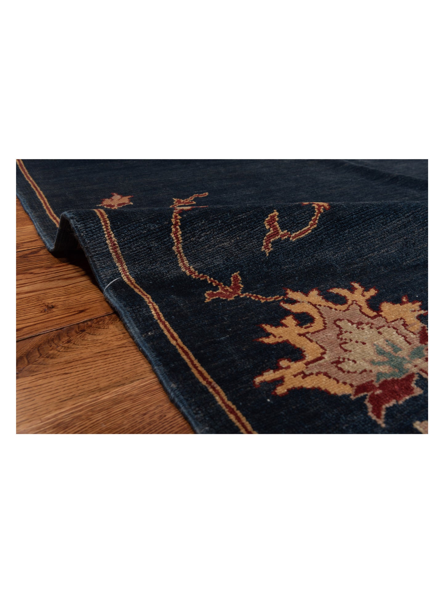 Antiqua Loom Blue 6.6x6.10 Hand Knotted Rug
