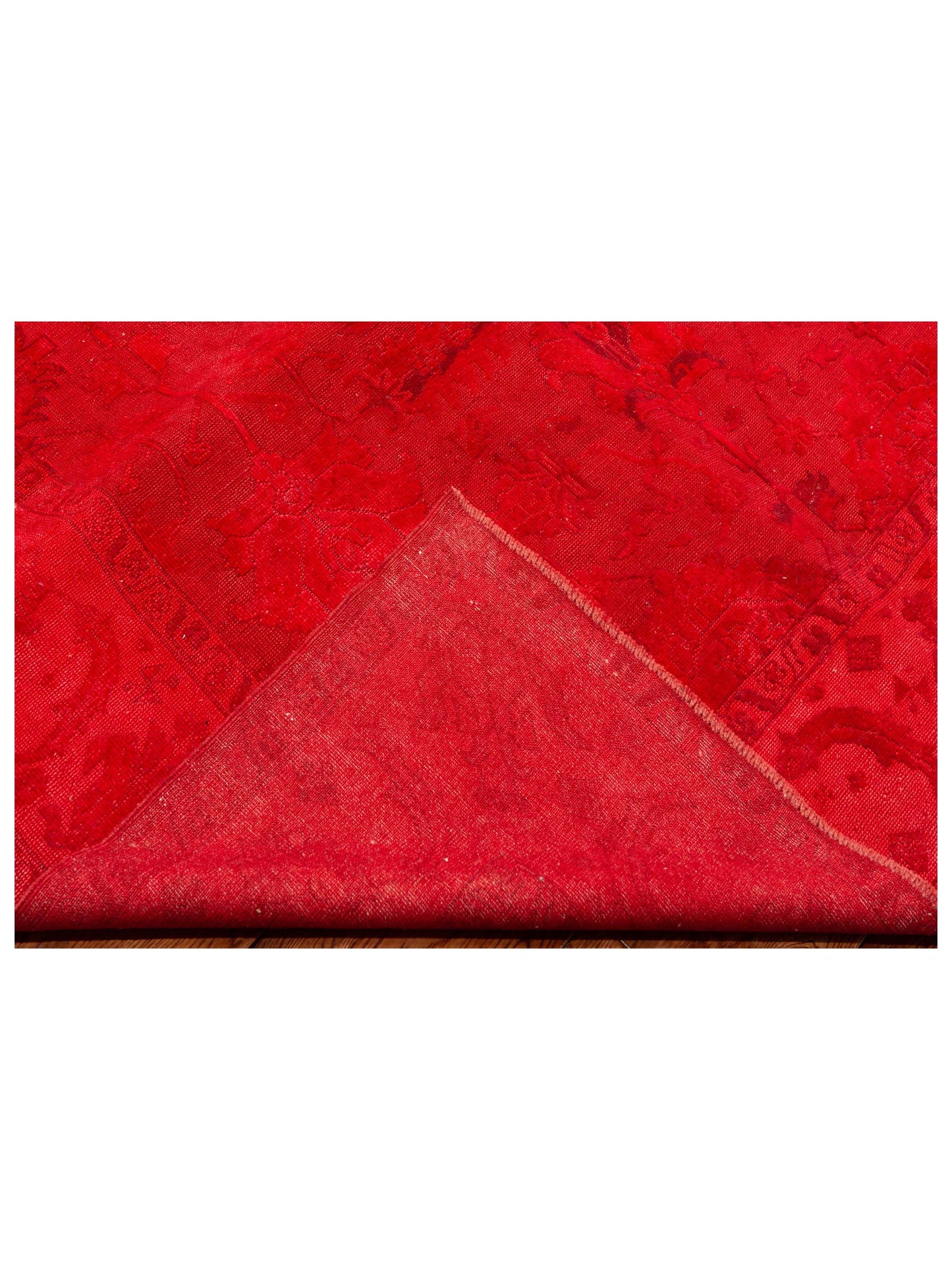 Vintage Red 6x8.9 Hand Knotted Rug