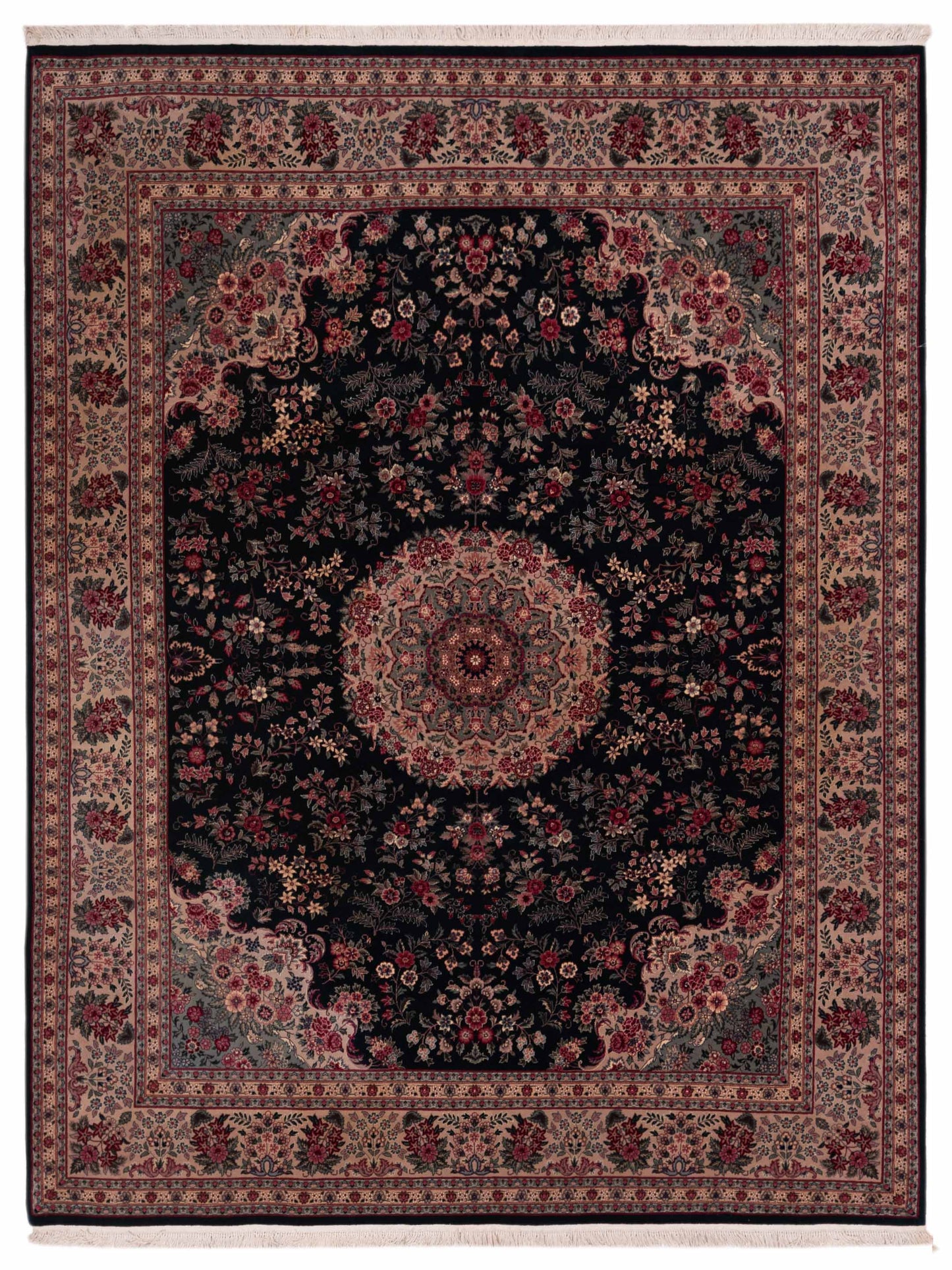 Pasha Magnolia  Green Beige Traditional