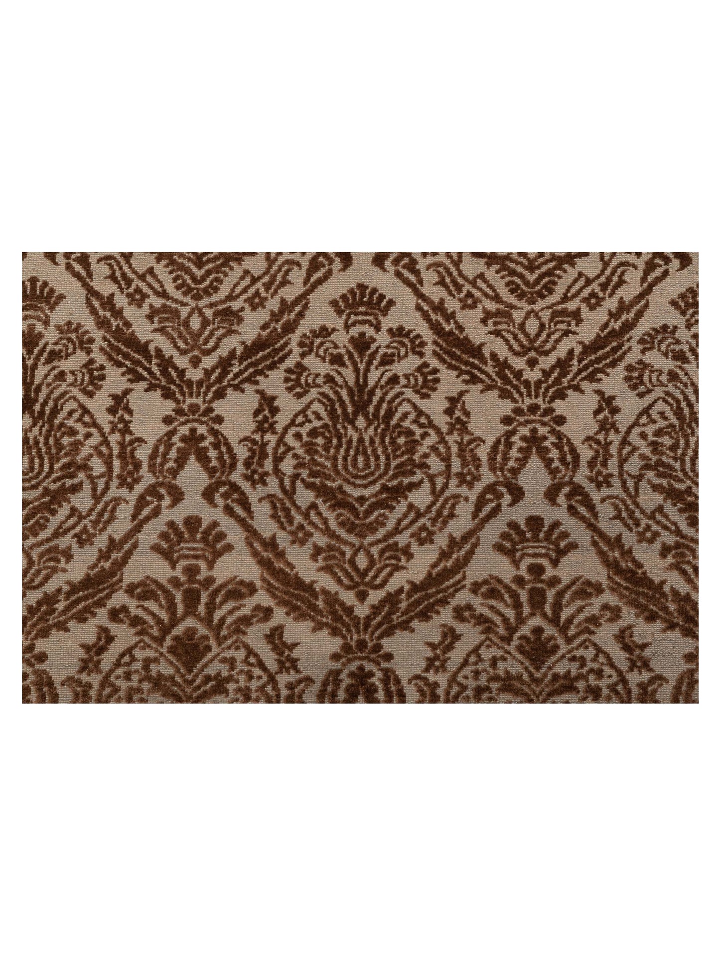 Defnera Silver Brown 9.4x11.10 Hand Knotted Rug