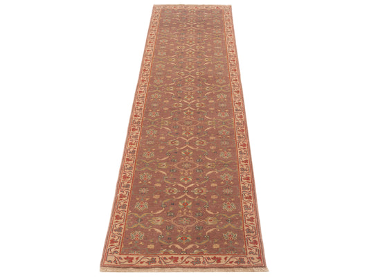 Antiqua Loom Purple Ivory 2.7x10 Hand Knotted Rug