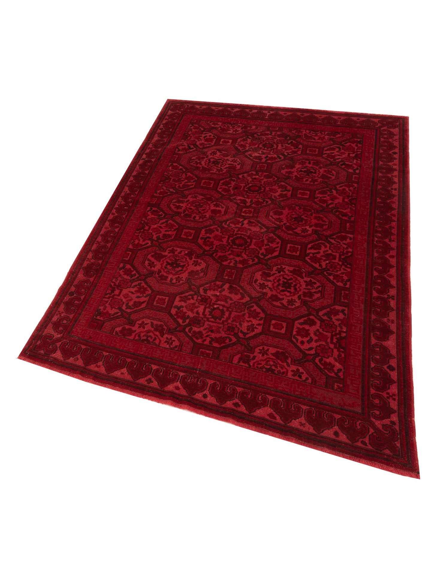 Vintage Red 5.8x8.3 Hand Knotted Rug