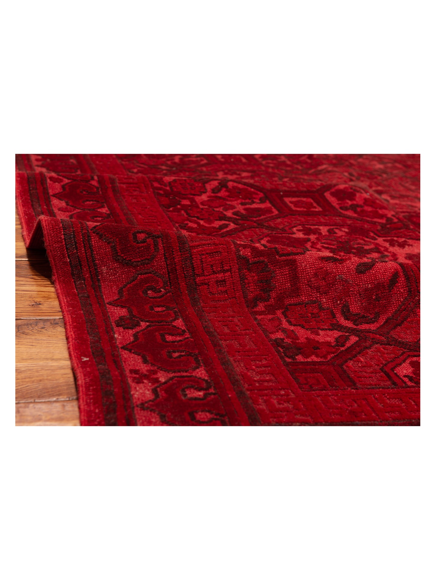 Vintage Red 5.8x8.3 Hand Knotted Rug