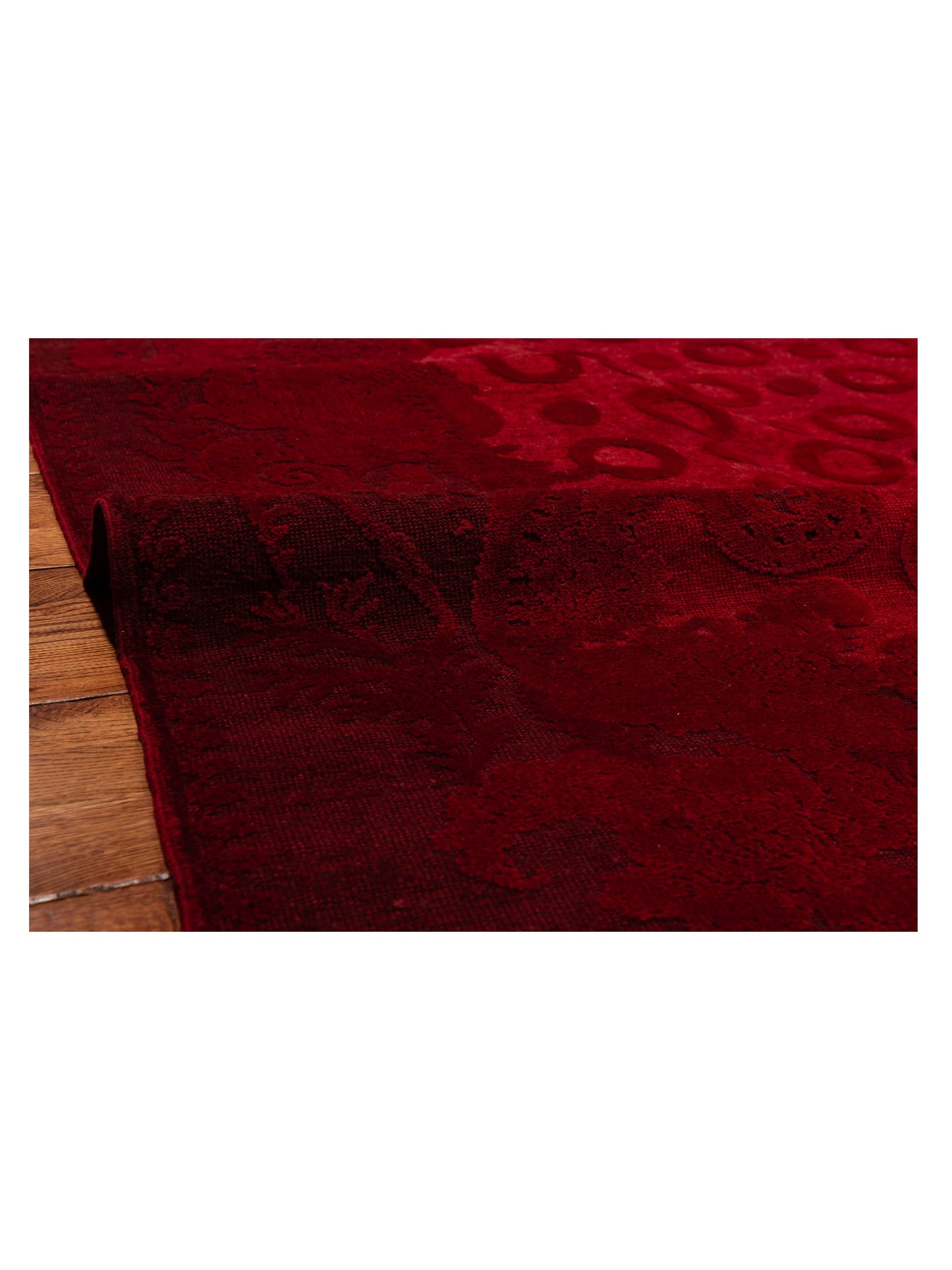 Vintage Red 6.10x9.5 Hand Knotted Rug