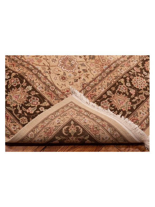 Artalya Beige Brown 9x11.10 Hand Knotted Rug