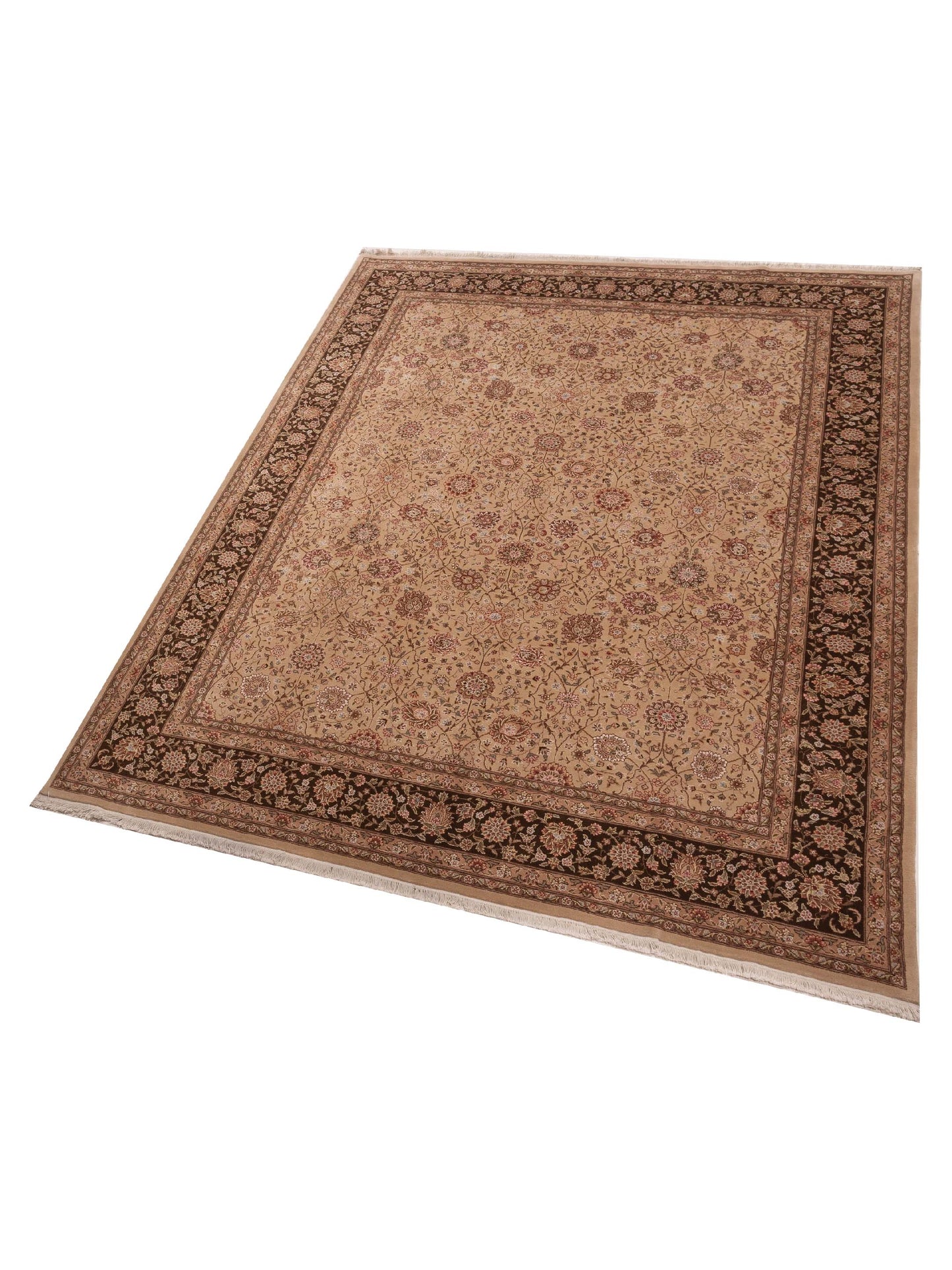 Artalya Beige Brown 9x11.10 Hand Knotted Rug