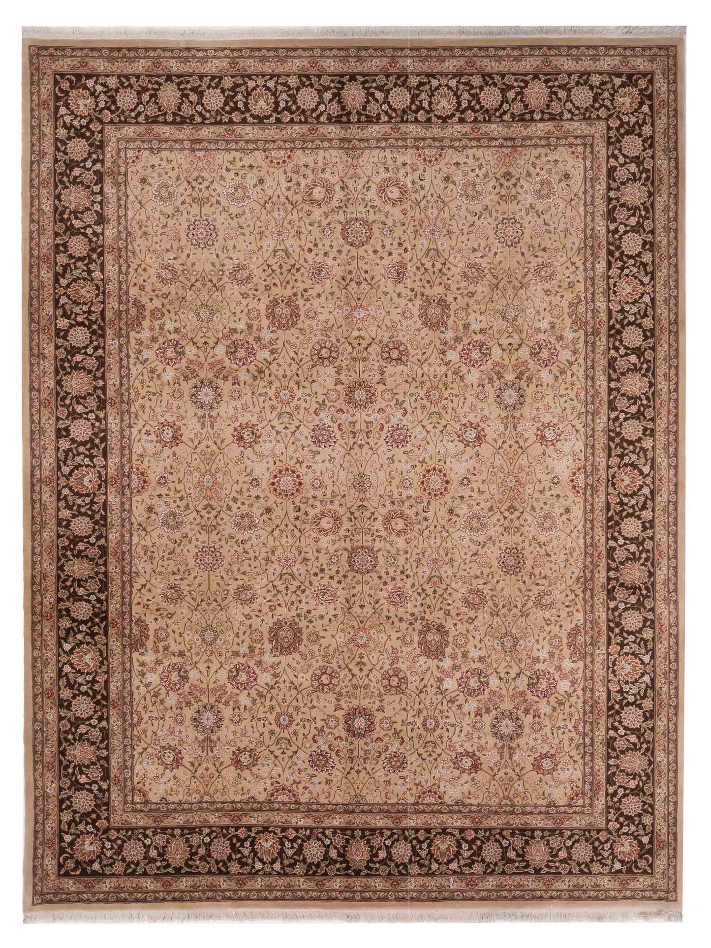 Pasha Magnolia  Beige Brown Traditional