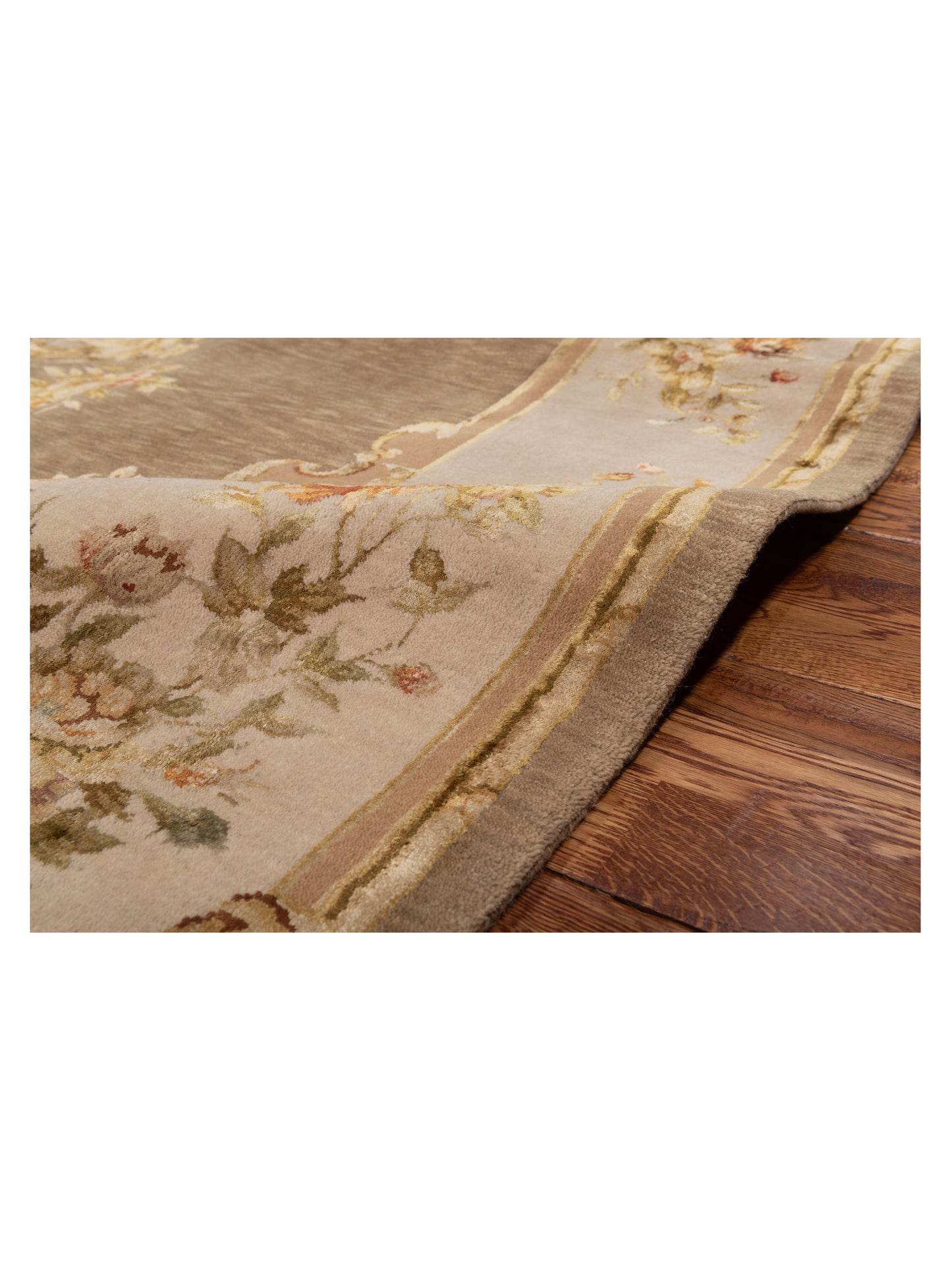 Javira Silk Tobacco Beige 7.10x9.9 Hand Knotted Rug