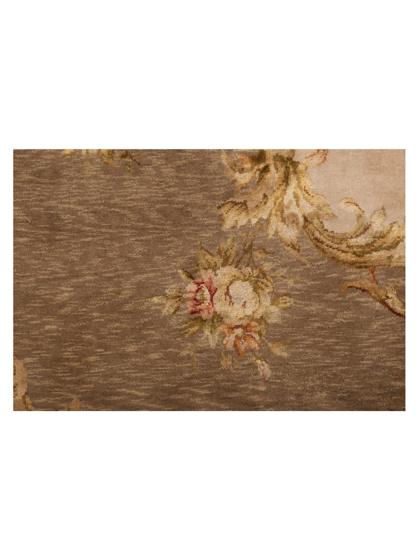 Javira Silk Tobacco Beige 7.10x9.9 Hand Knotted Rug
