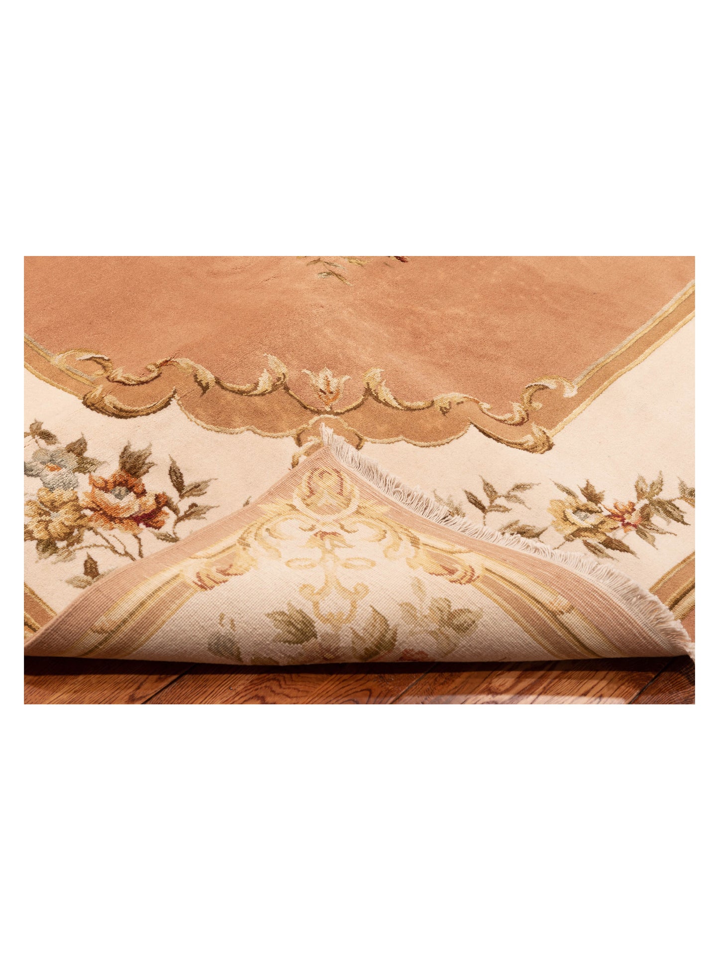 Artalya Brown Ivory 9x13.4 Hand Knotted Rug