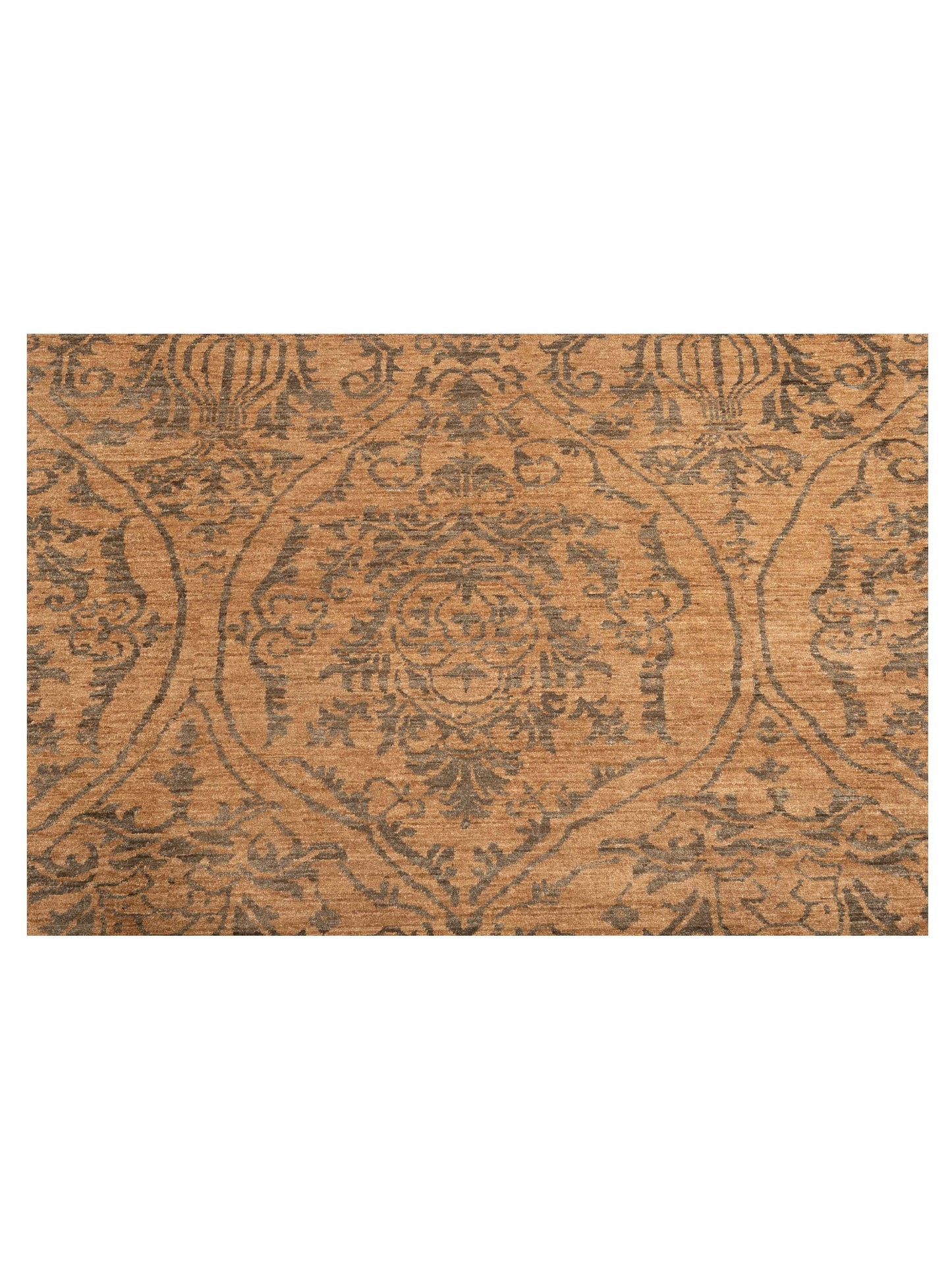 Elvaria Beige 16.7x16.7 Hand Knotted Rug