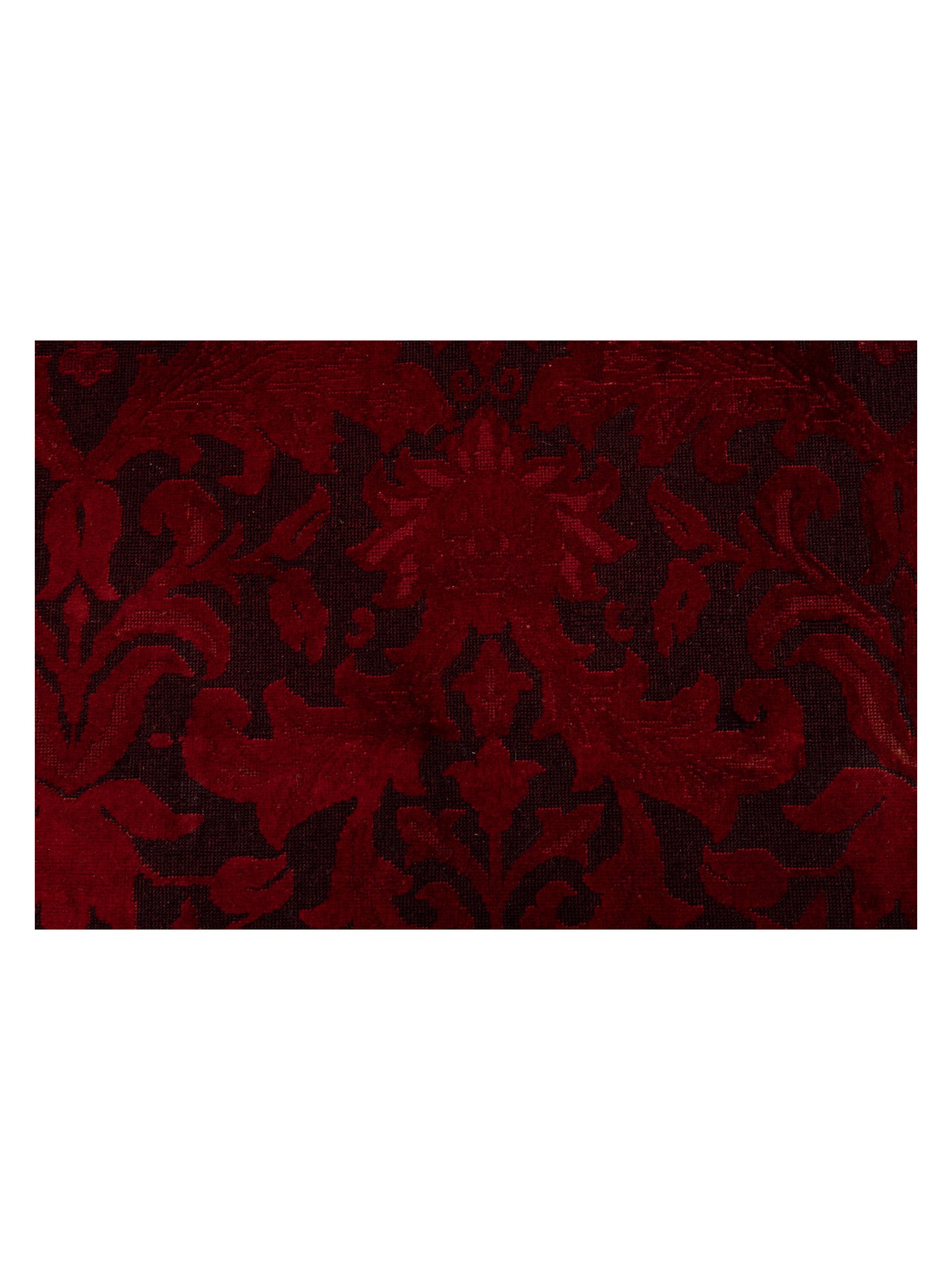 Vintage Charcoal Red 10x14.4 Hand Knotted Rug