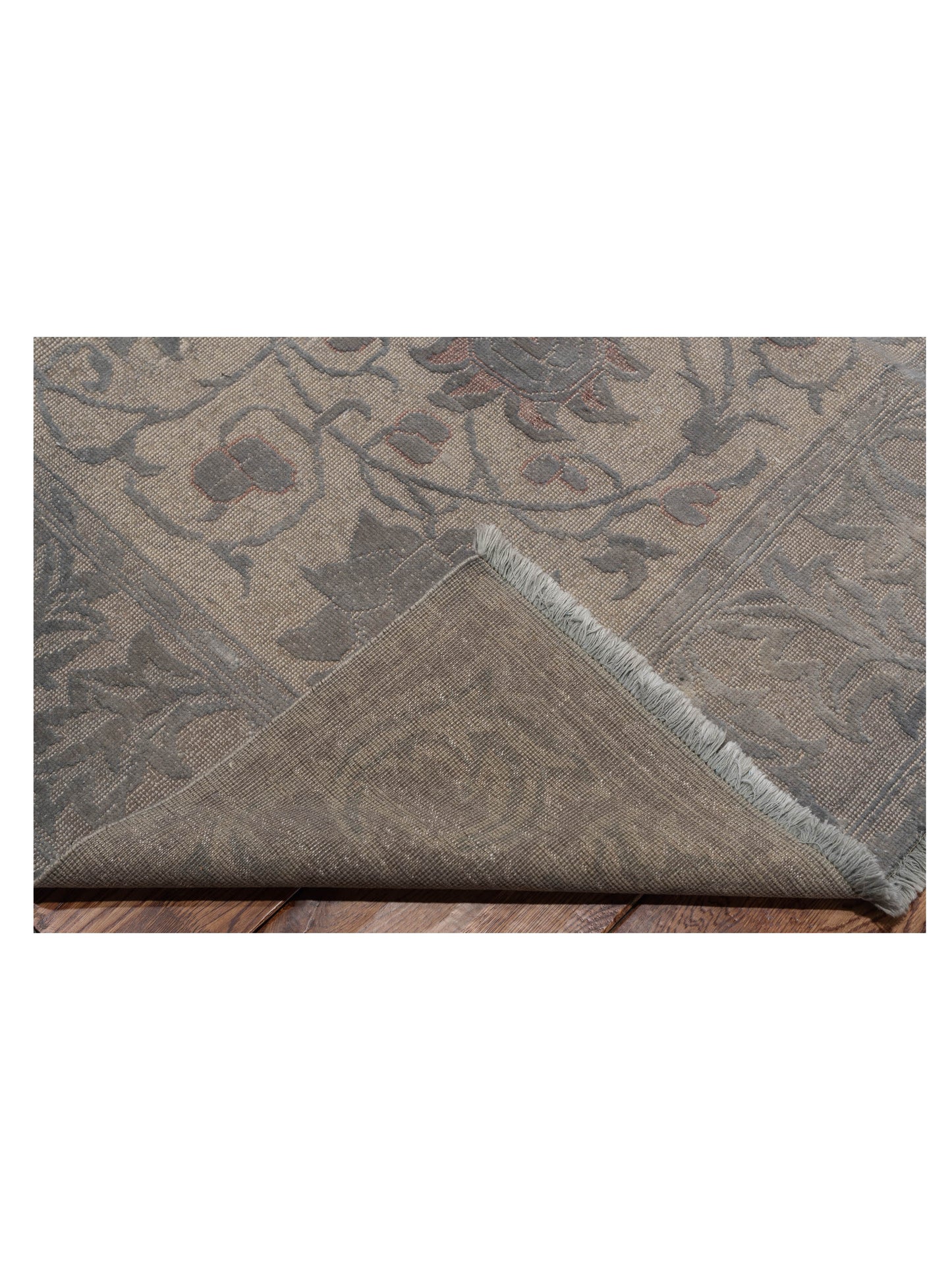 Vintage Gray 9.3x12.10 Hand Knotted Rug