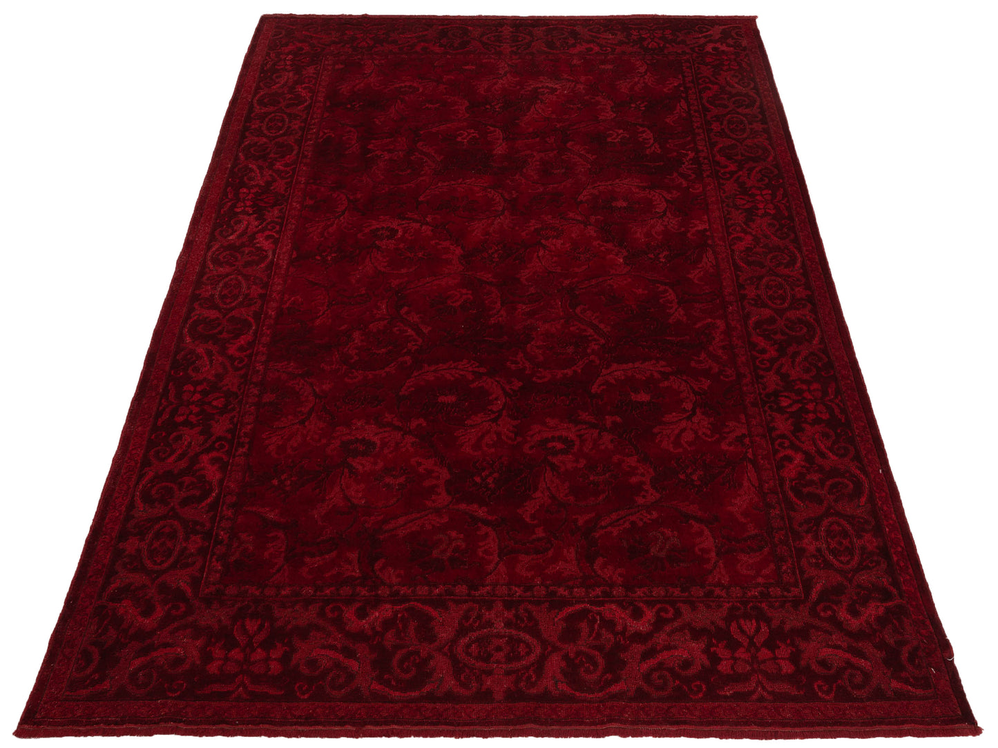 Vintage Red 6.9x9.2 Hand Knotted Rug