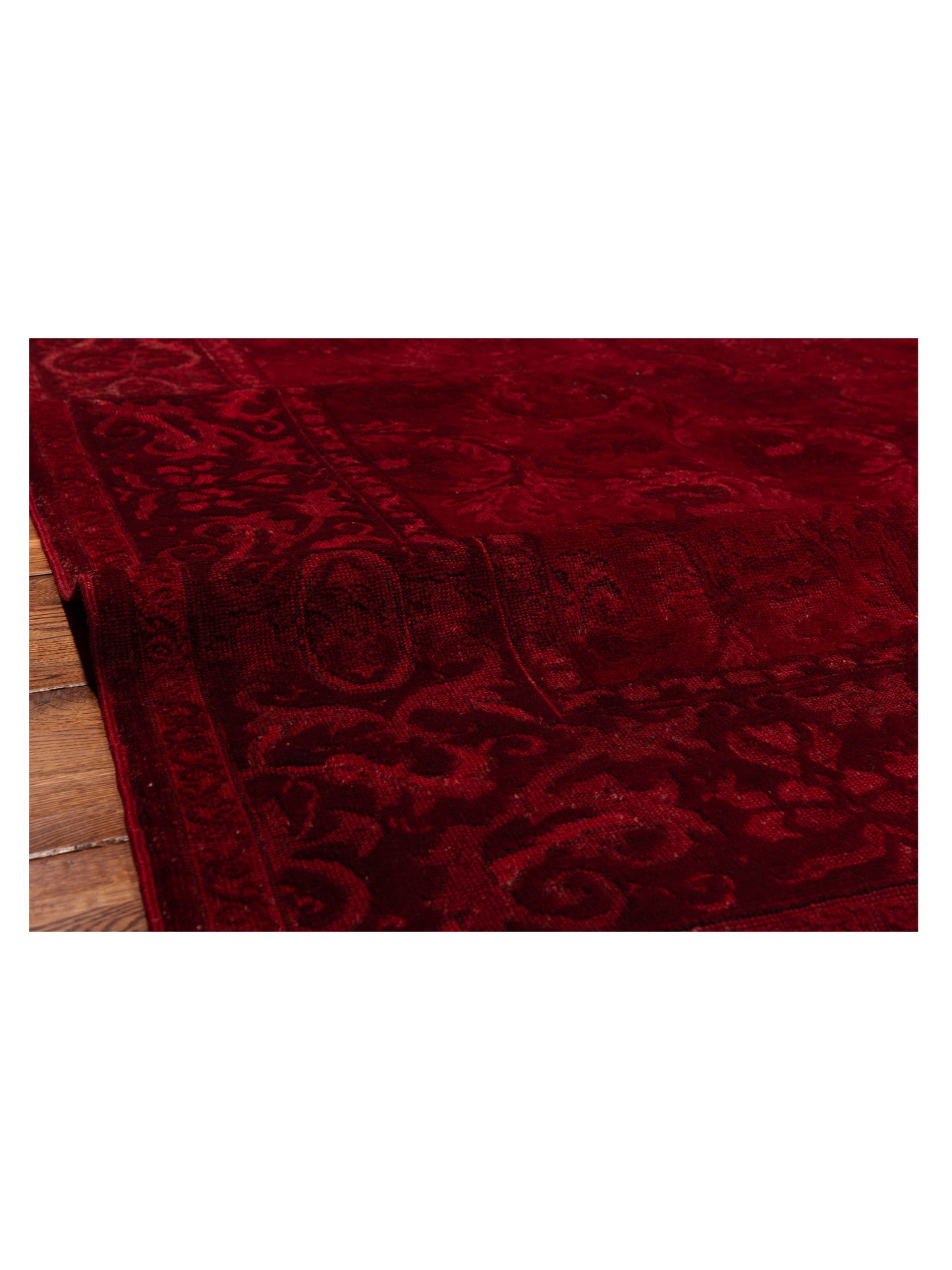 Vintage Red 6.9x9.2 Hand Knotted Rug