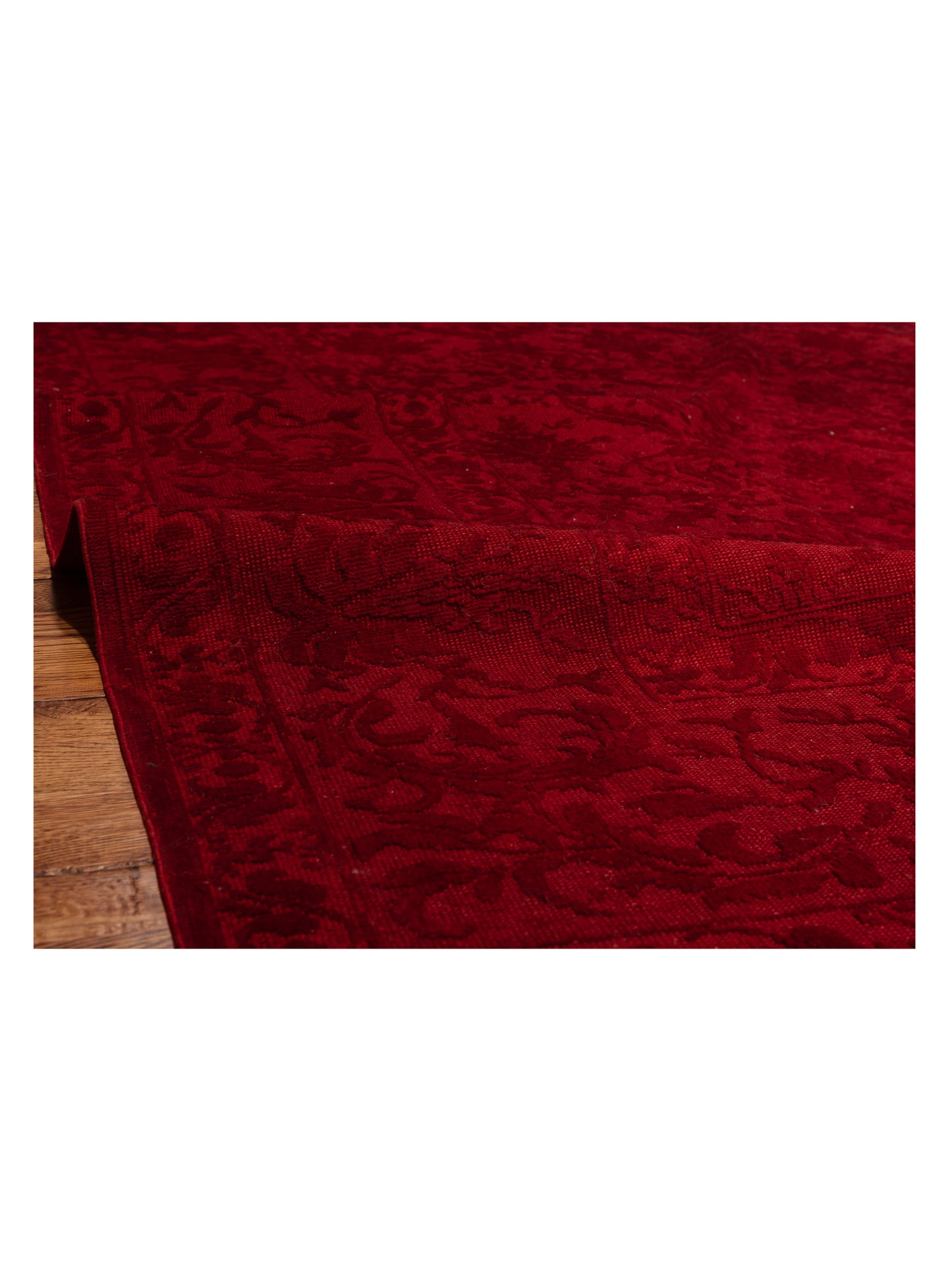 Vintage Red 9.4x11.11 Hand Knotted Rug