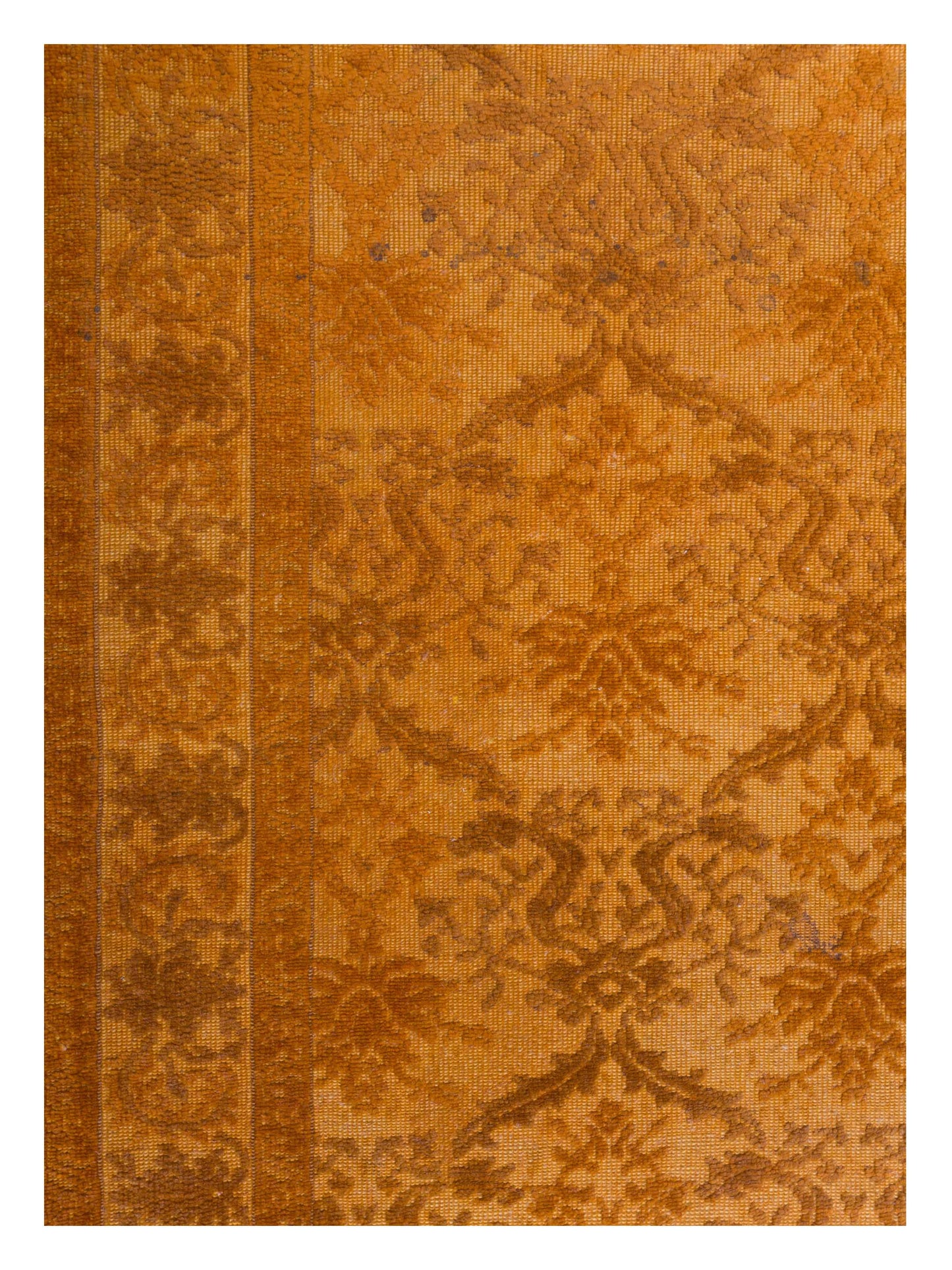 Vintage Orange 4x5.8 Hand Knotted Rug