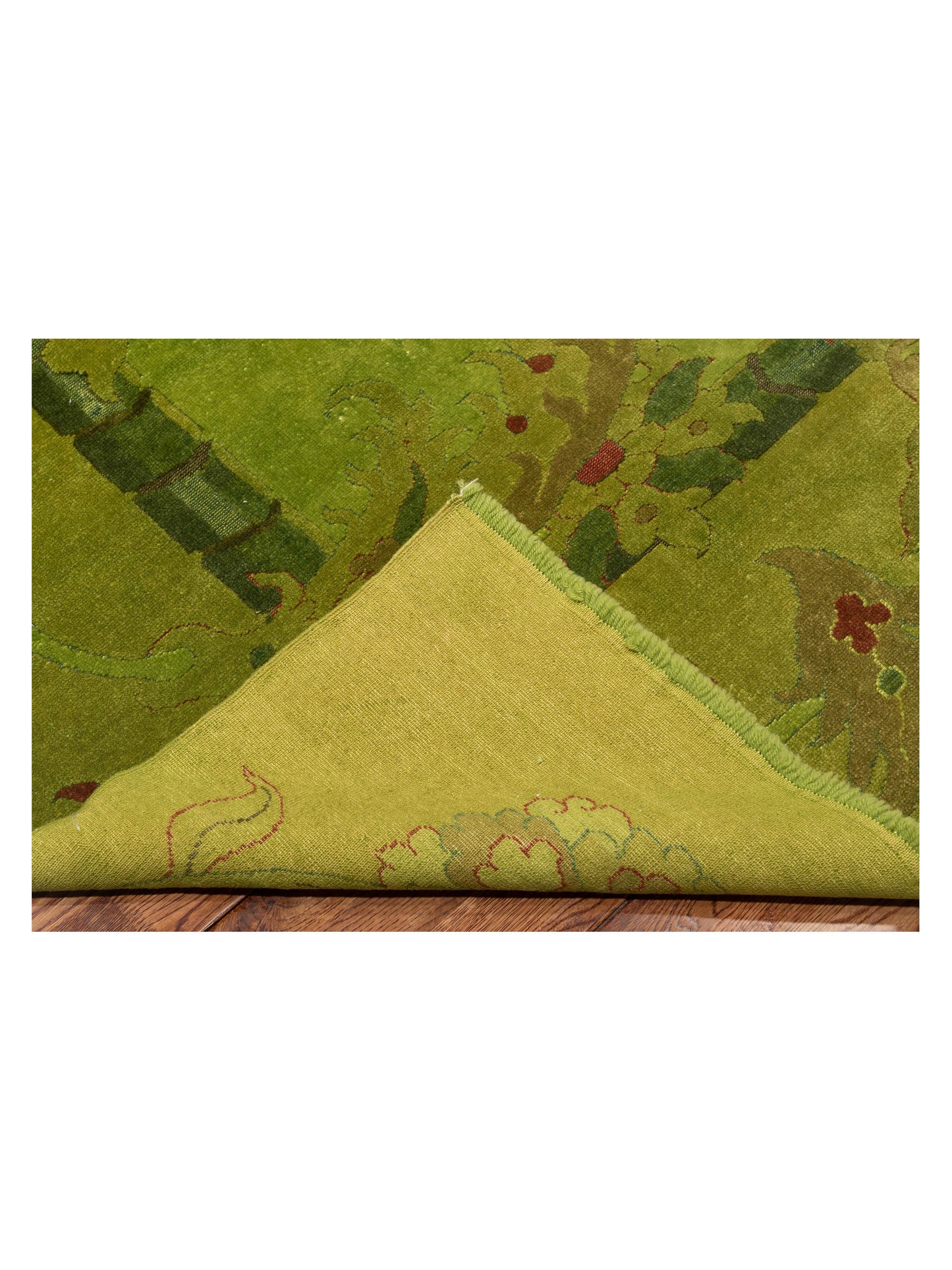 Vintage Green 8.7x11 Hand Knotted Rug