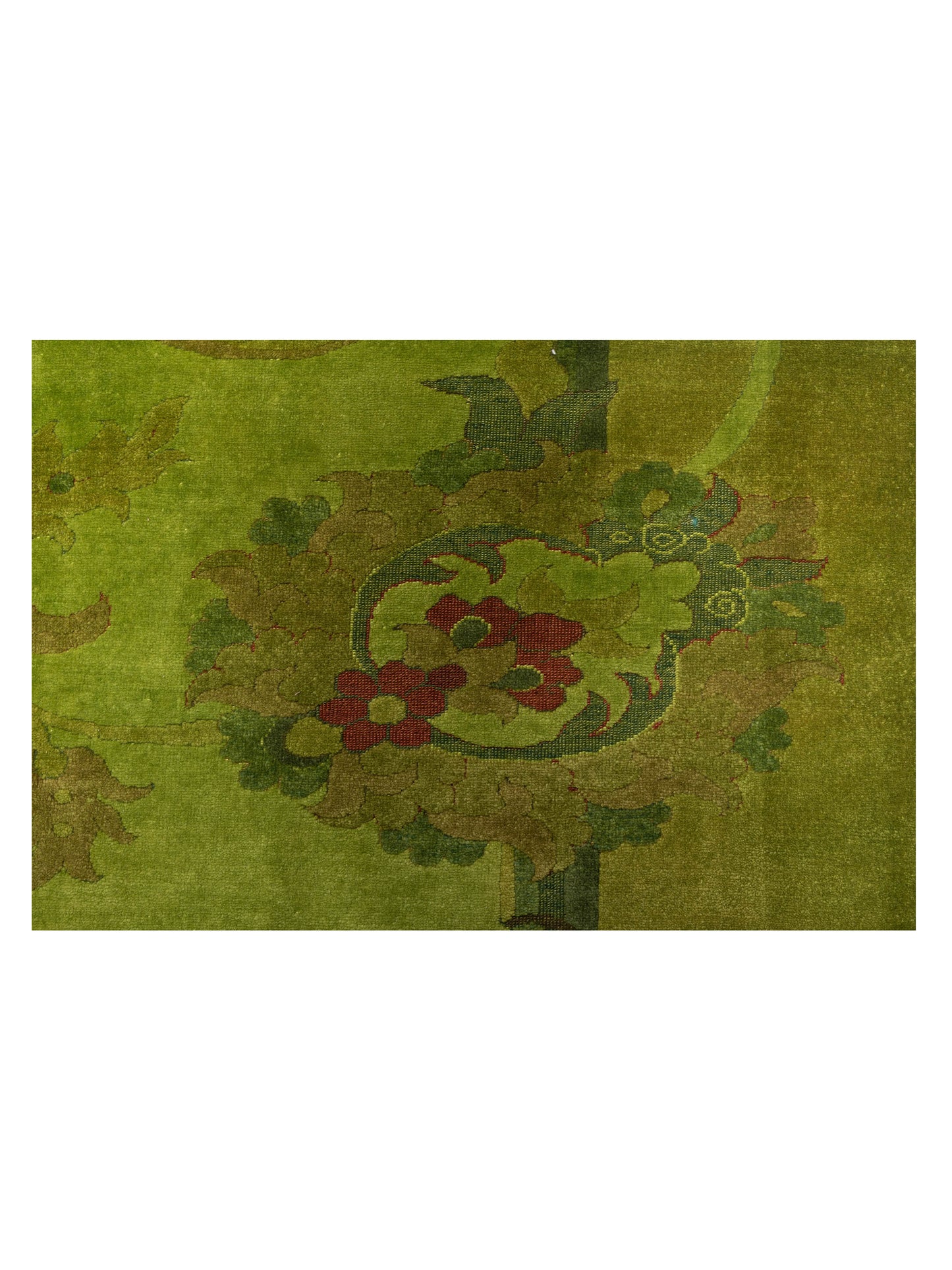 Vintage Green 8.7x11 Hand Knotted Rug