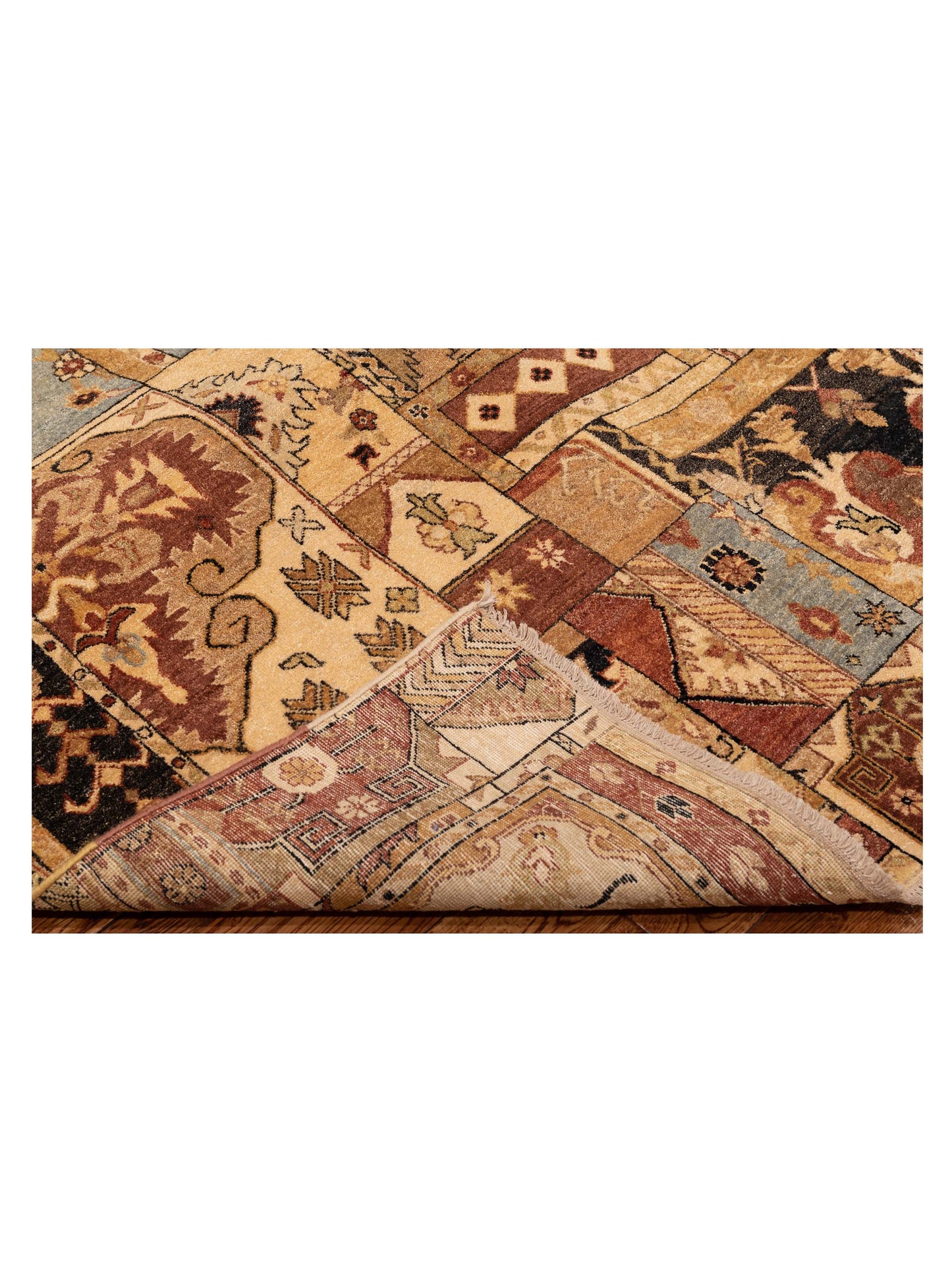 Zardun Multi Multi 8.10x11.10 Hand Knotted Rug
