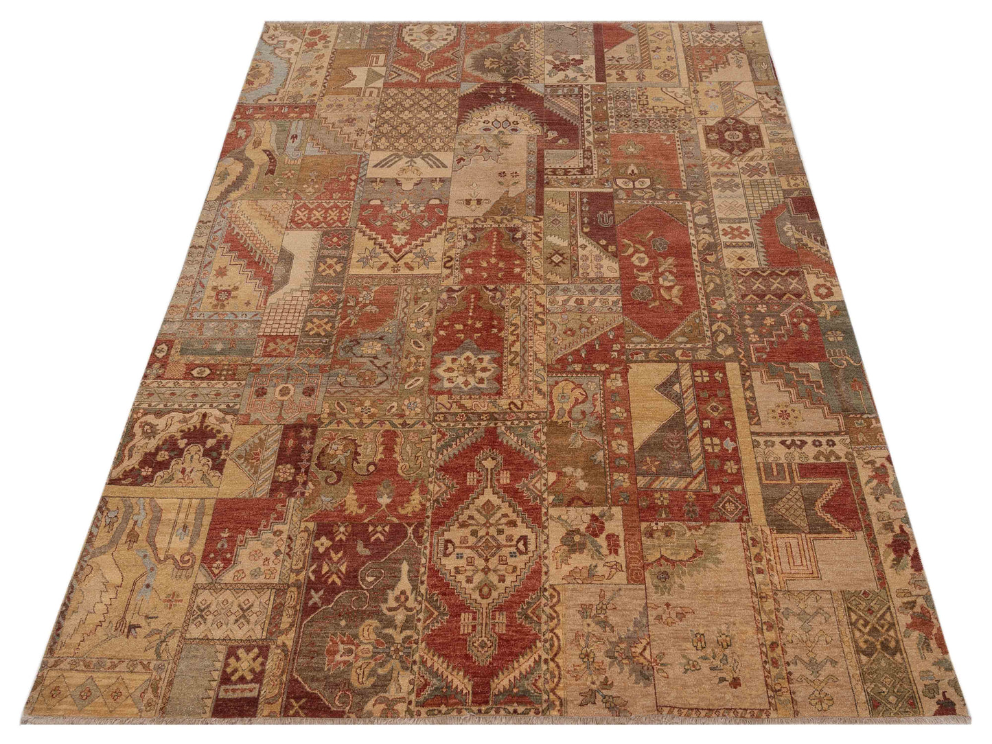 Zardun Multi 8x10 Hand Knotted Rug