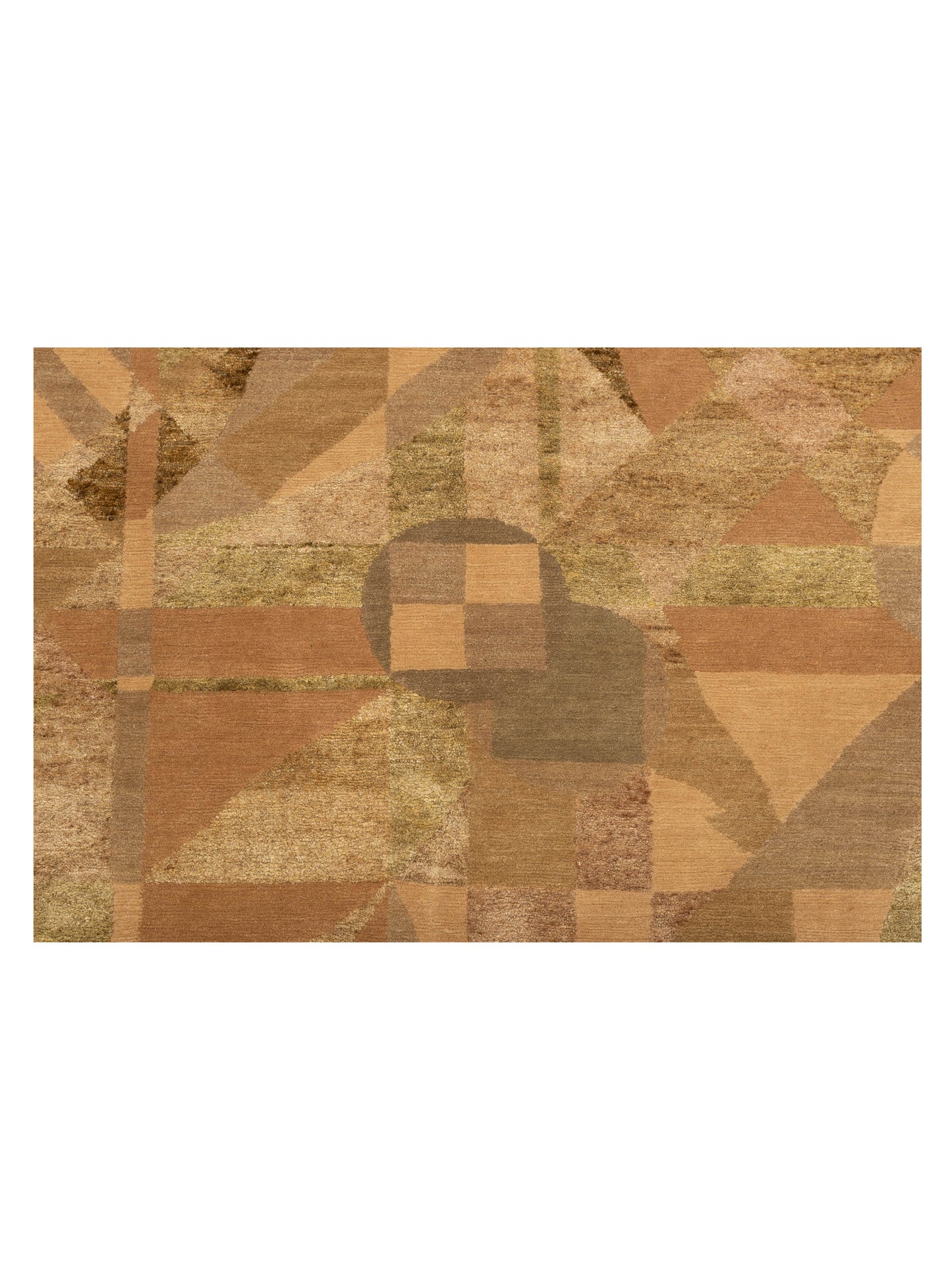 Tenzari Silver 8x10 Hand Knotted Rug